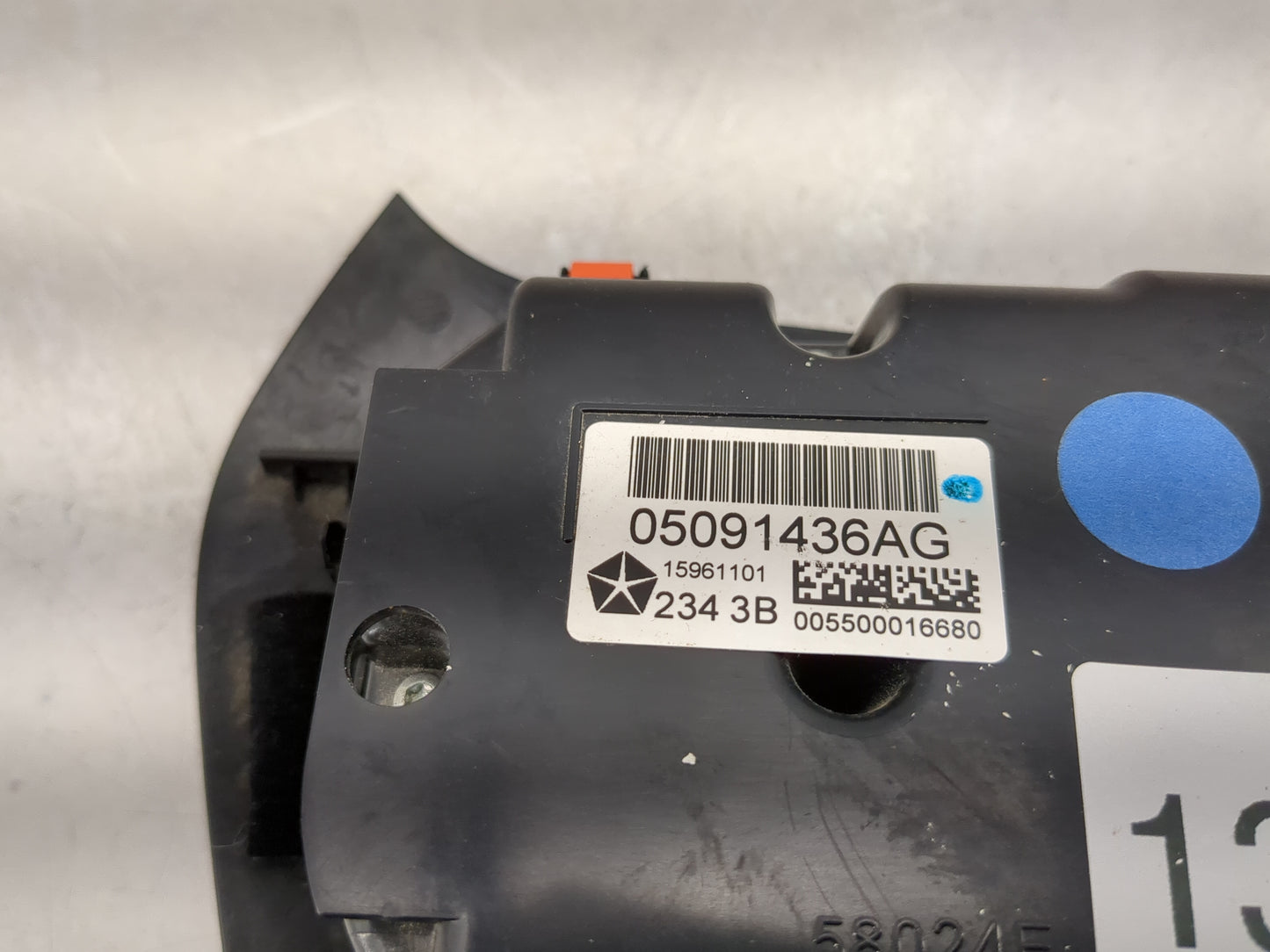 2014 Jeep Cherokee Climate Control Module Temperature AC/Heater Replacement P/N:05091436AG Fits OEM Used Auto Parts - Oemuse