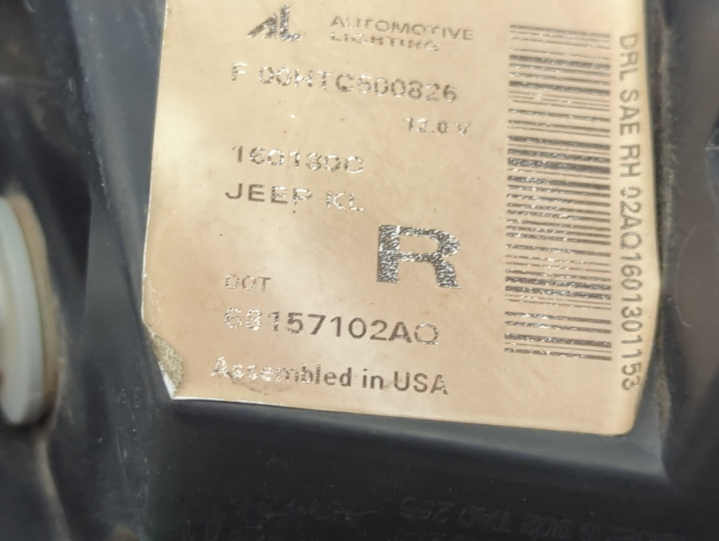 2014-2018 Jeep Cherokee Passenger Right Oem Head Light Headlight Lamp - Oemusedautoparts1.com