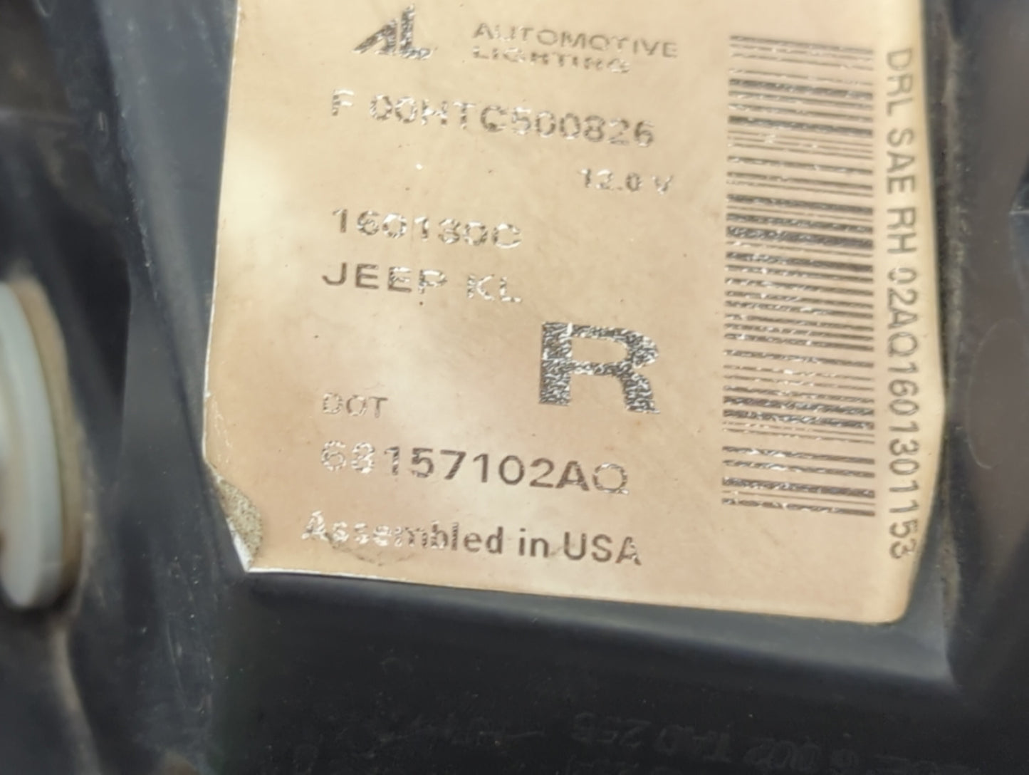 2014-2018 Jeep Cherokee Passenger Right Oem Head Light Headlight Lamp - Oemusedautoparts1.com