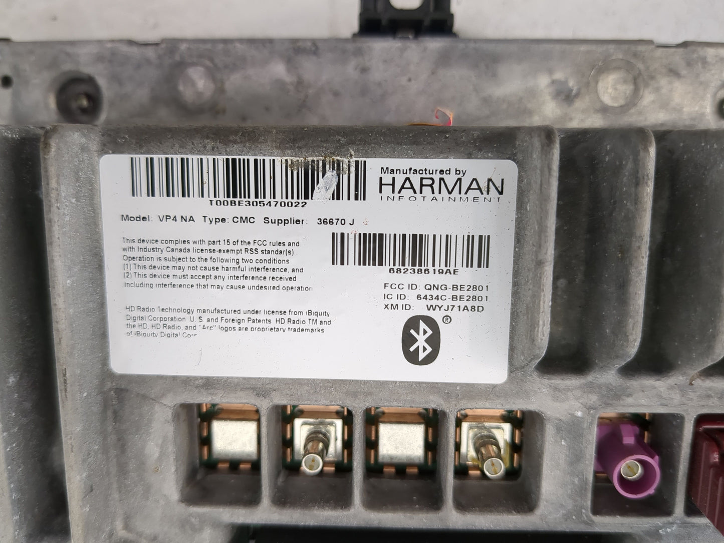 2014 Jeep Cherokee Radio AM FM Cd Player Receiver Replacement P/N:68238619AE Fits OEM Used Auto Parts - Oemusedautoparts1.co
