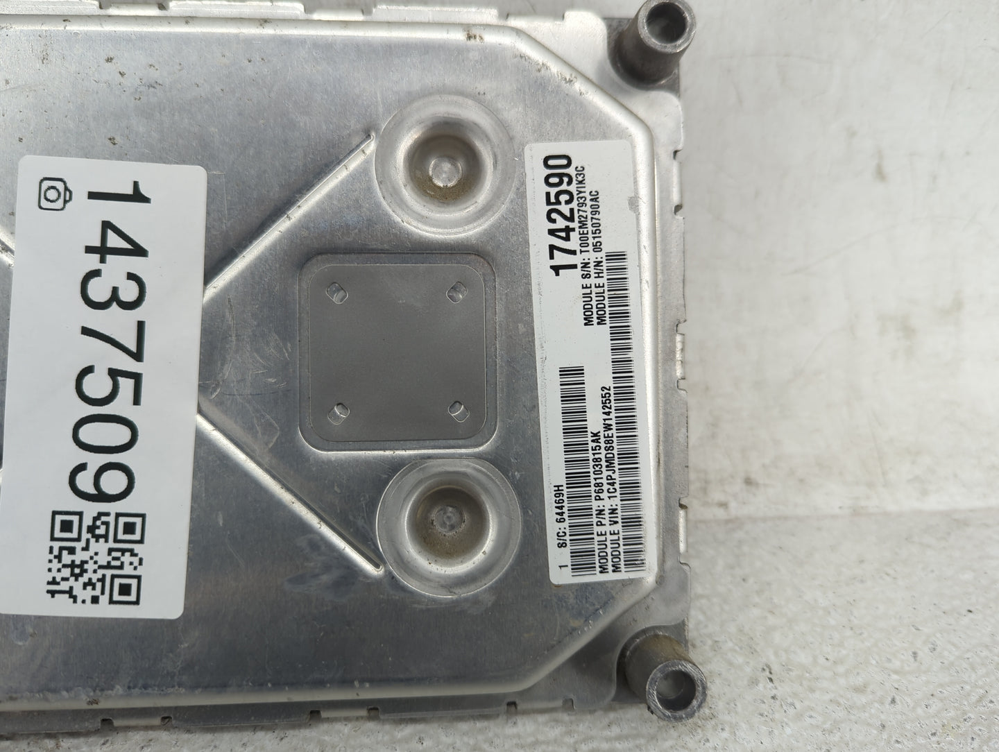 2014 Jeep Cherokee PCM Engine Control Computer ECU ECM PCU OEM P/N:P05150790AC P68103815AK, 05150790AC, 68103815AK Fits OEM 