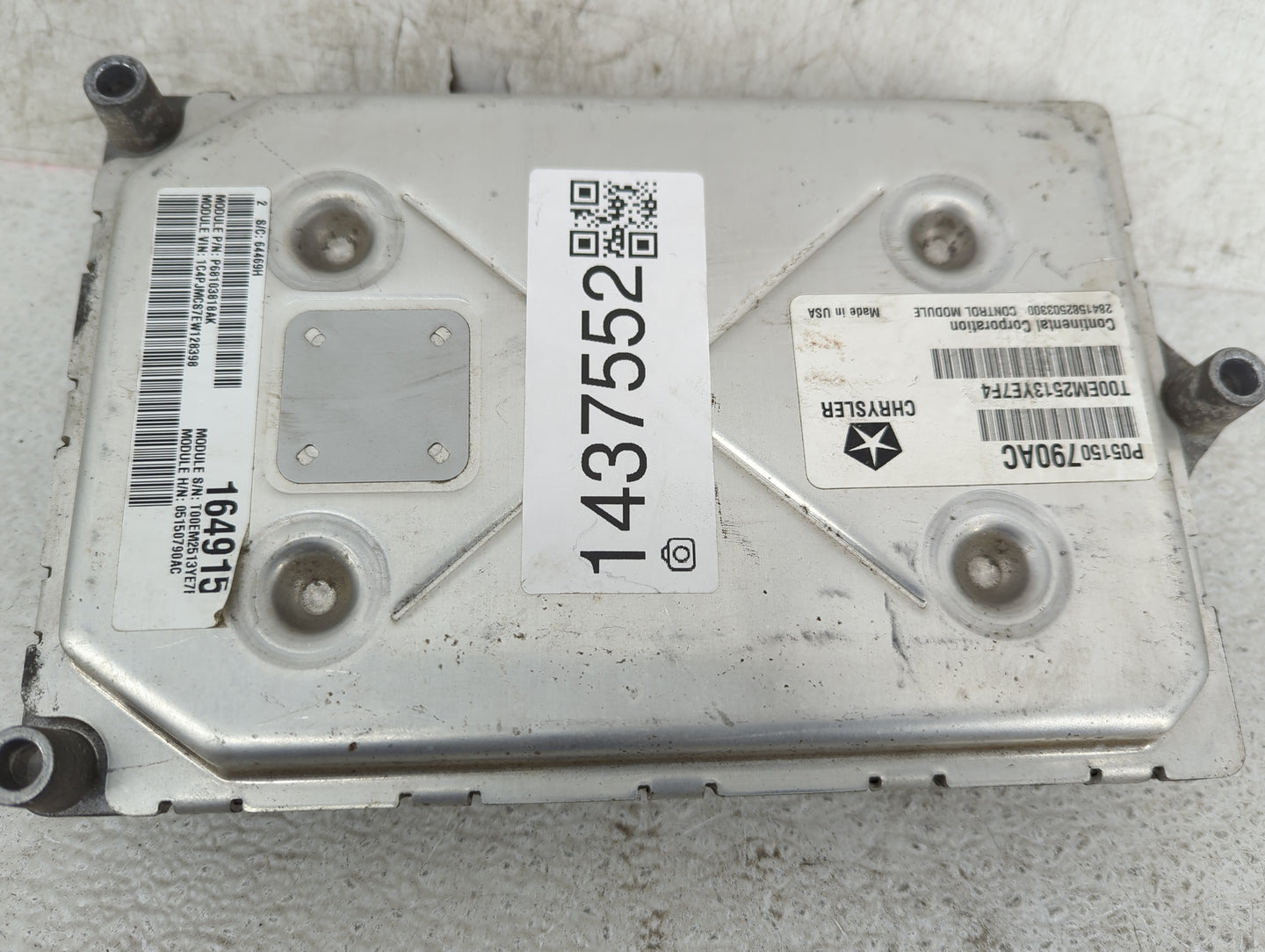 2014 Jeep Cherokee PCM Engine Control Computer ECU ECM PCU OEM P/N:P05150790AC P68193816AK, 05150790AC, 28415825030 Fits OEM
