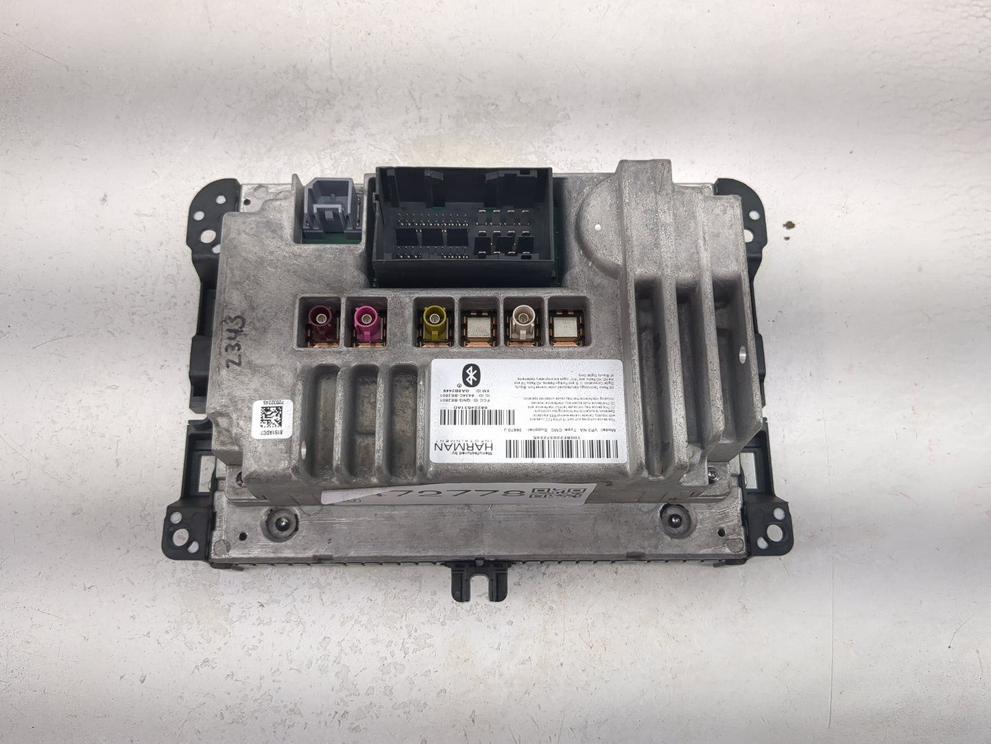 2014 Jeep Cherokee Radio AM FM Cd Player Receiver Replacement P/N:T00BE220372245 68224531AD Fits OEM Used Auto Parts - Oemus