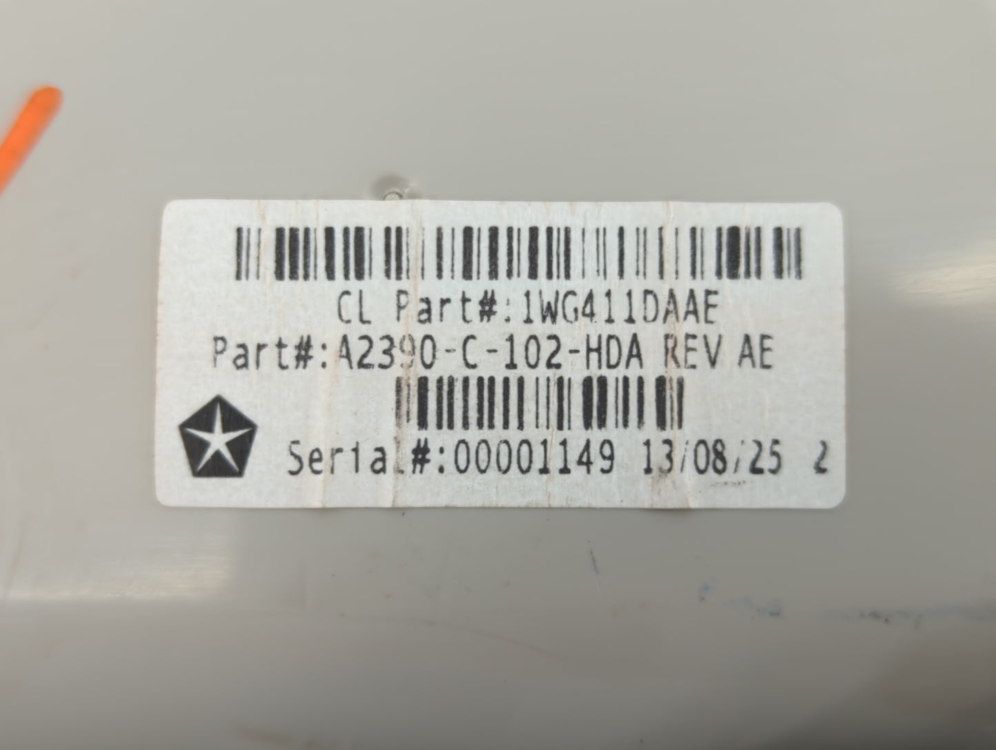 2014 Jeep Cherokee Overhead Roof Console - Oemusedautoparts1.com