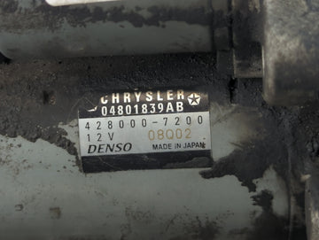 2014 Jeep Cherokee Car Starter Motor Solenoid OEM P/N:04801839AB 428000-7200 Fits OEM Used Auto Parts