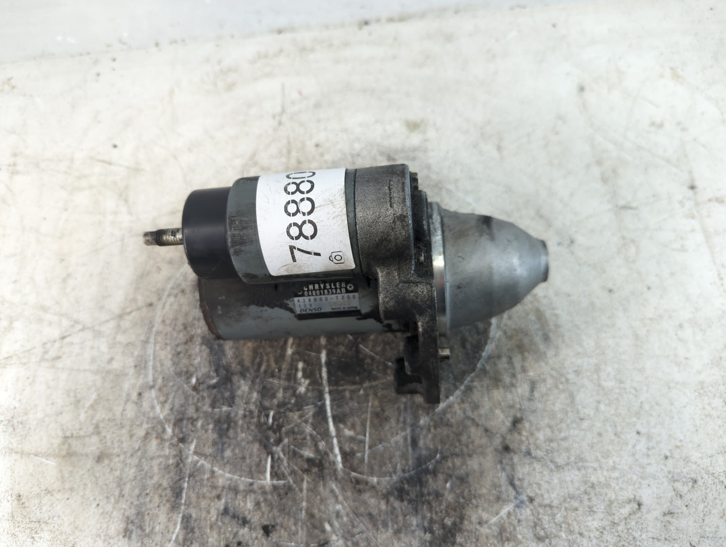 2014 Jeep Cherokee Car Starter Motor Solenoid OEM P/N:04801839AB 428000-7200 Fits OEM Used Auto Parts - Oemusedautoparts1.co