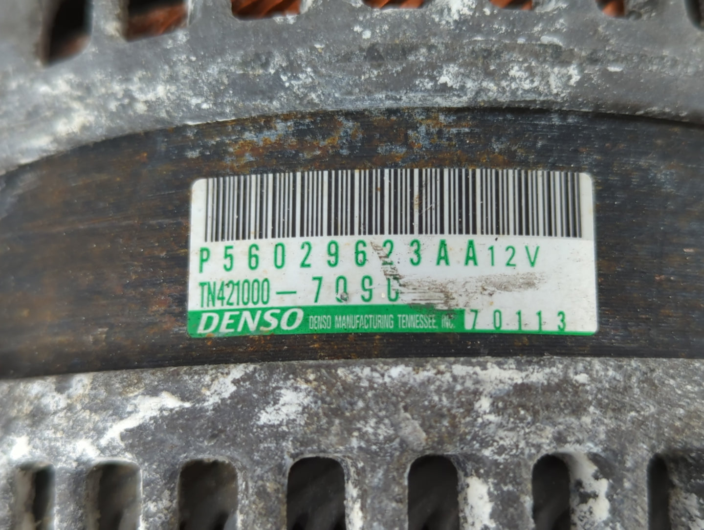2014-2018 Jeep Cherokee Alternator Replacement Generator Charging Assembly Engine OEM P/N:P56029623AA Fits OEM Used Auto Par