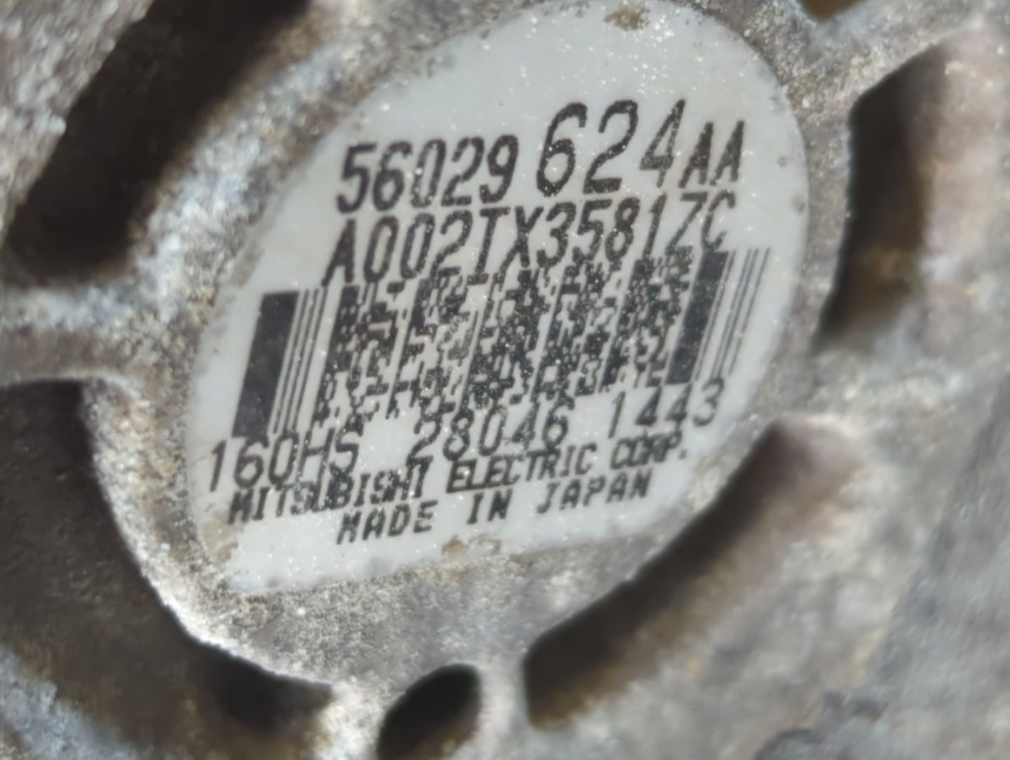 2014-2018 Jeep Cherokee Alternator Replacement Generator Charging Assembly Engine OEM P/N:56029624AA Fits OEM Used Auto Part