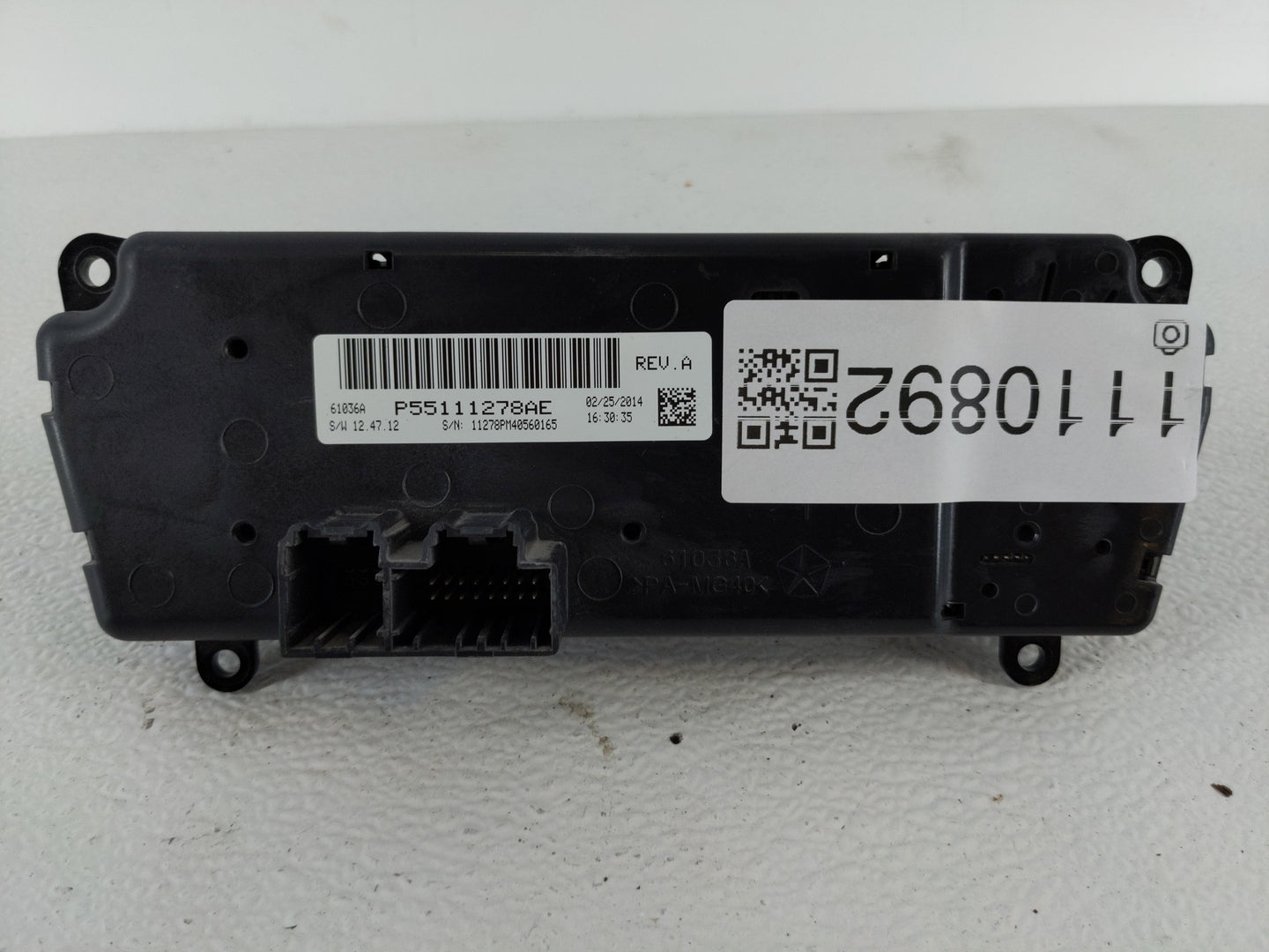 2014 Jeep Compass Climate Control Module Temperature AC/Heater Replacement P/N:P55111278AE Fits Fits 2011 2012 2013 2015 201