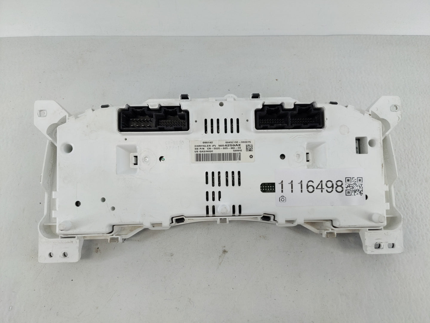 2014 Jeep Compass Instrument Cluster Speedometer Gauges P/N:56054259AE Fits OEM Used Auto Parts - Oemusedautoparts1.com