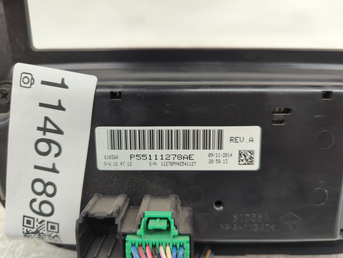 2014 Jeep Compass Climate Control Module Temperature AC/Heater Replacement P/N:P55111278AE Fits Fits 2011 2012 2013 2015 201