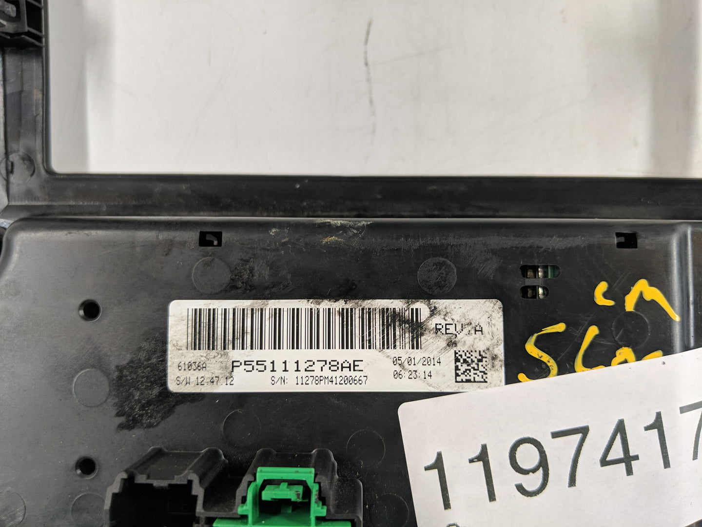 2014 Jeep Compass Climate Control Module Temperature AC/Heater Replacement P/N:P55111278AE Fits Fits 2011 2012 2013 2015 201