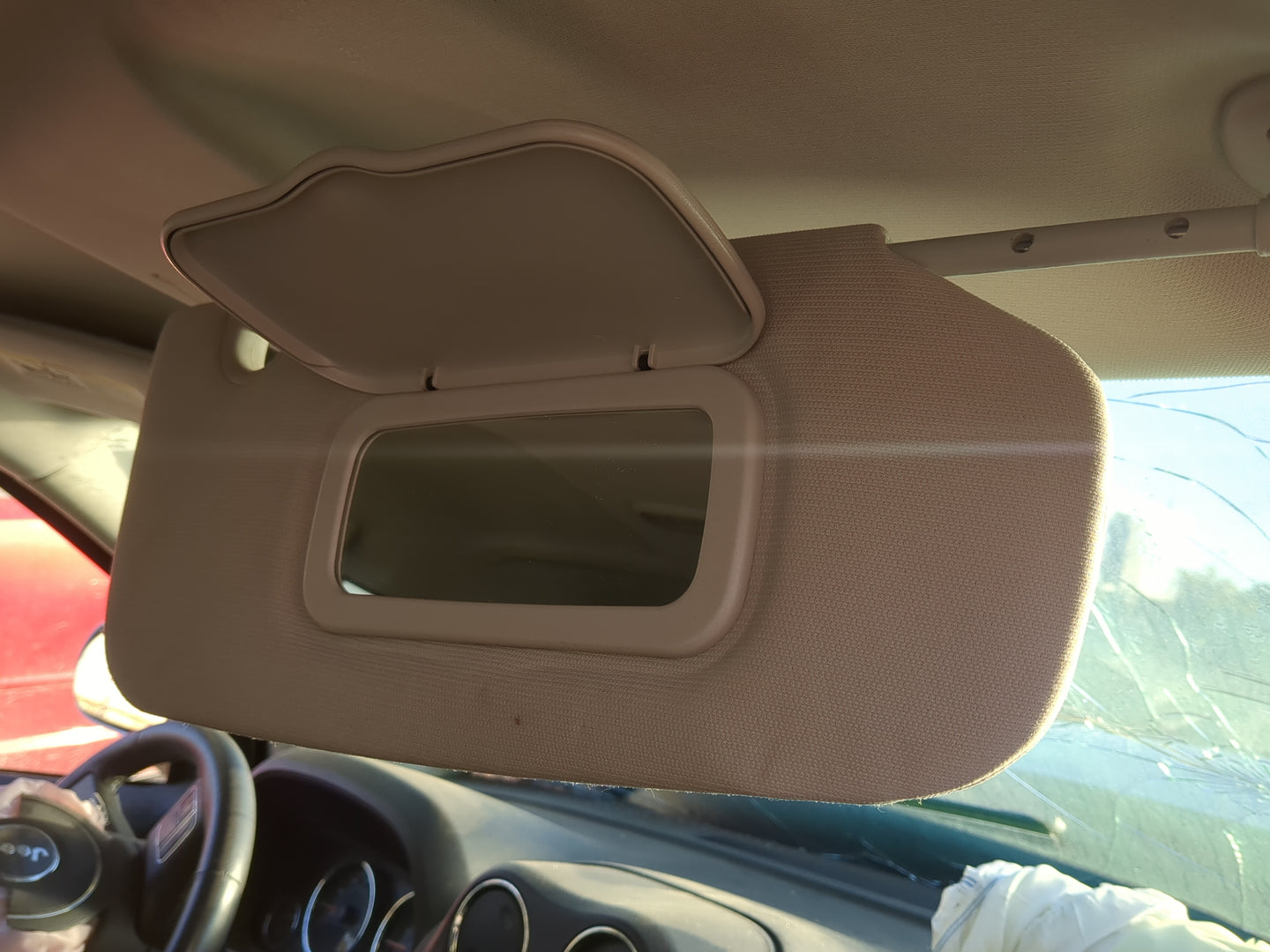 2010-2017 Jeep Compass Sun Visor Shade Replacement Passenger Right Mirror Fits Fits 2010 2011 2012 2013 2014 2015 2016 2017 