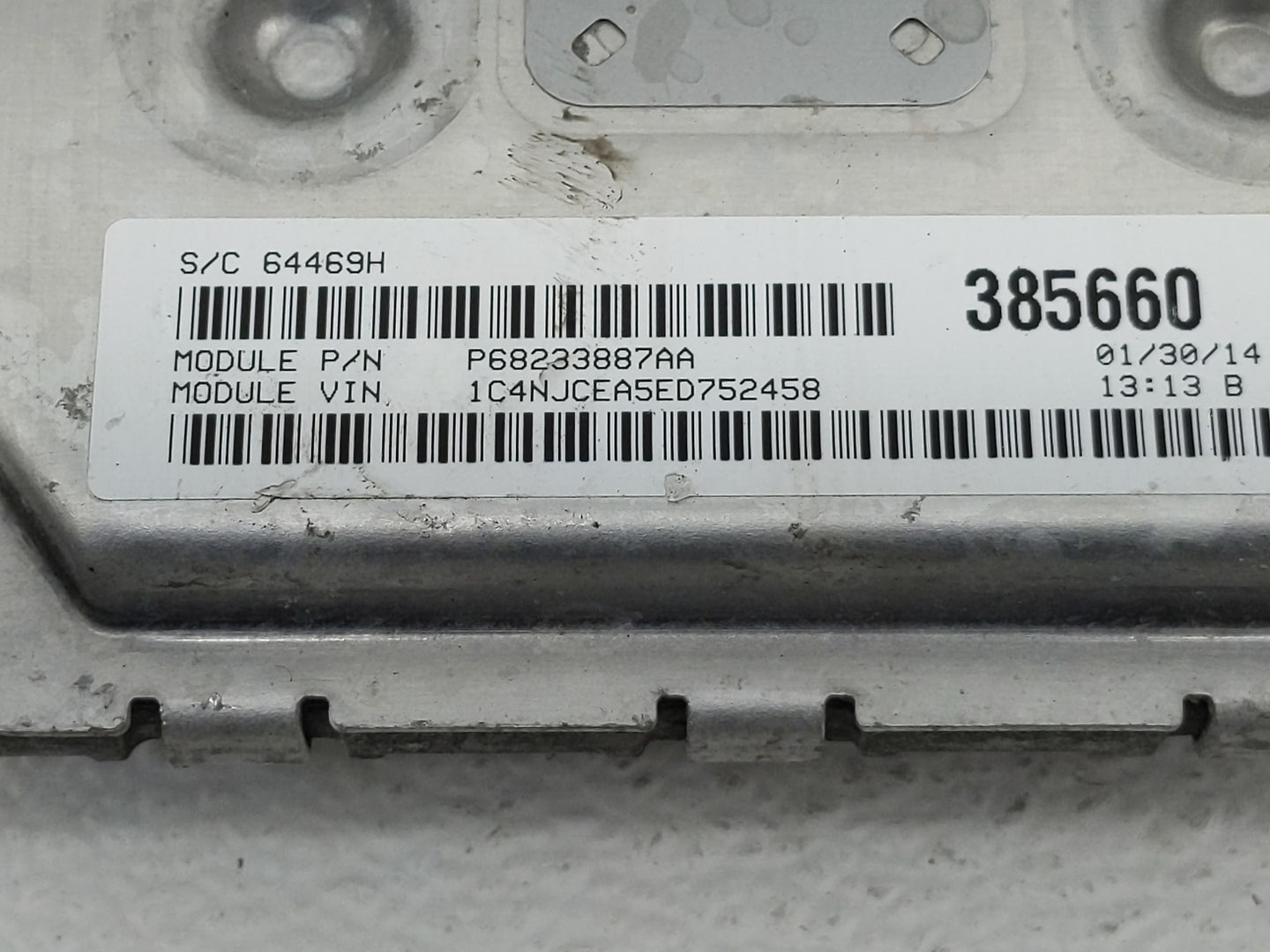 2013-2017 Jeep Compass PCM Engine Control Computer ECU ECM PCU OEM P/N:P05150762AB Fits Fits 2013 2014 2015 2016 2017 OEM Us