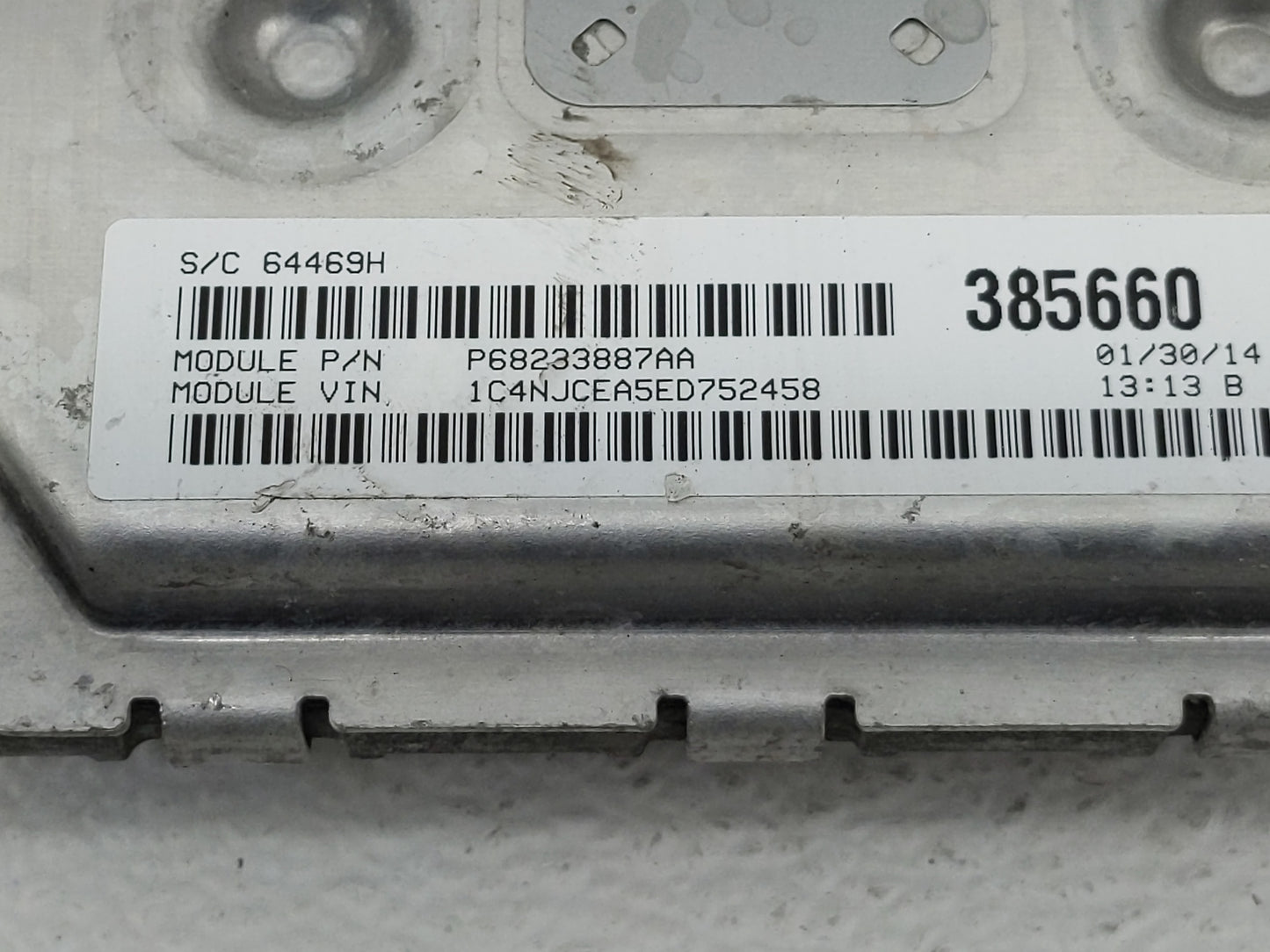 2013-2017 Jeep Compass PCM Engine Control Computer ECU ECM PCU OEM P/N:P05150762AB Fits Fits 2013 2014 2015 2016 2017 OEM Us