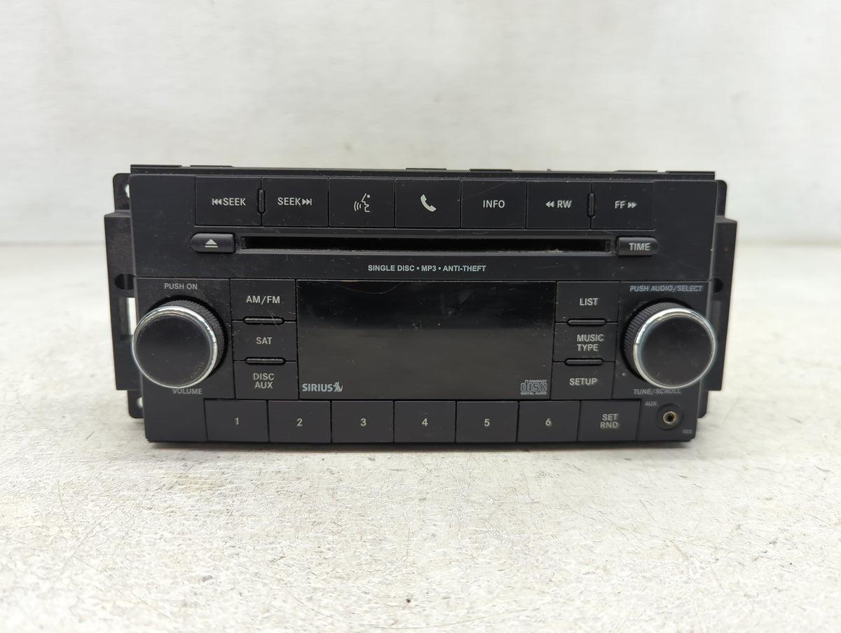2014 Jeep Compass Radio AM FM Cd Player Receiver Replacement P/N:P05091197AC Fits Fits 2013 2015 2016 2017 OEM Used Auto Par