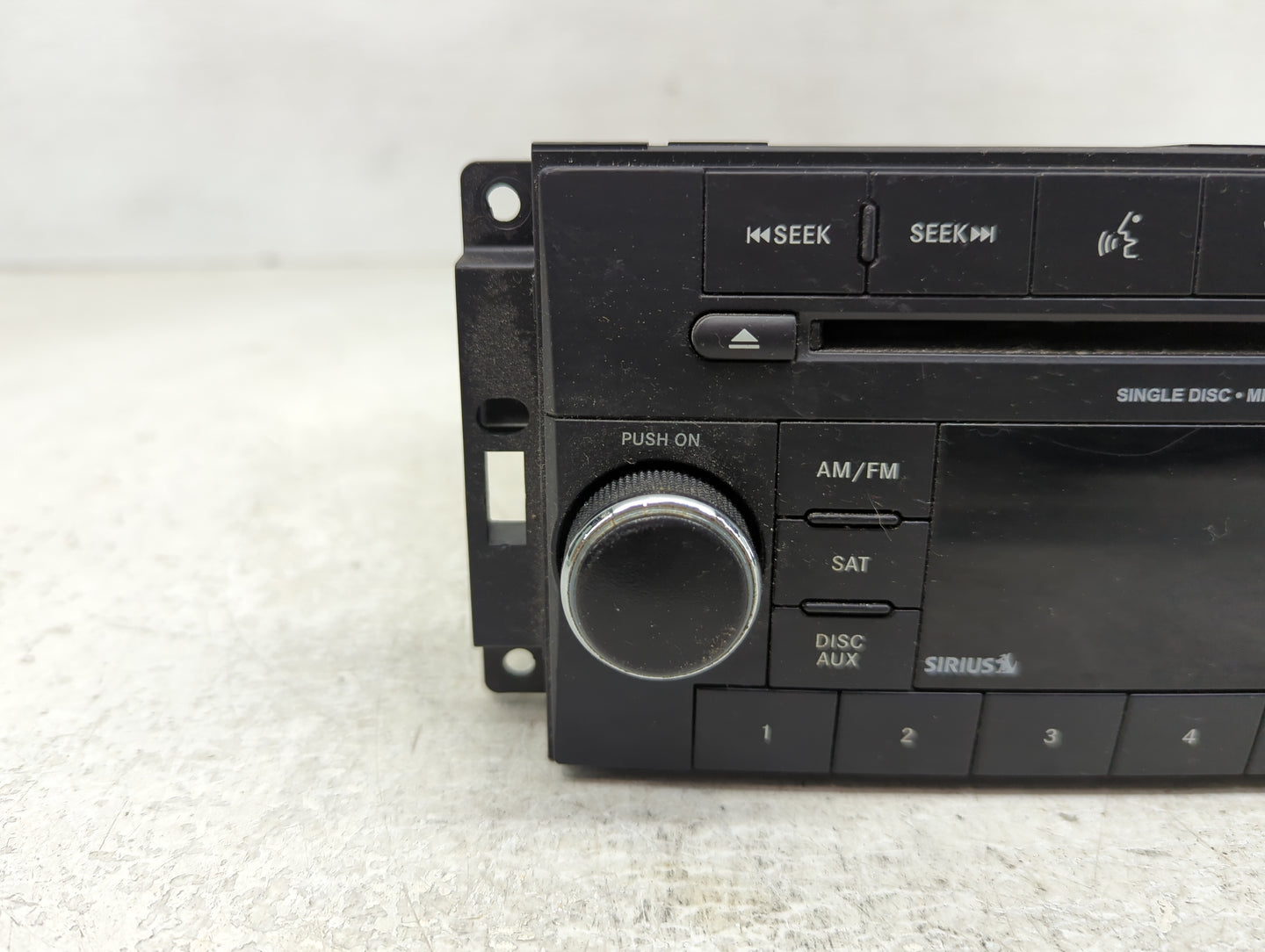 2014 Jeep Compass Radio AM FM Cd Player Receiver Replacement P/N:P05091197AC Fits Fits 2013 2015 2016 2017 OEM Used Auto Par