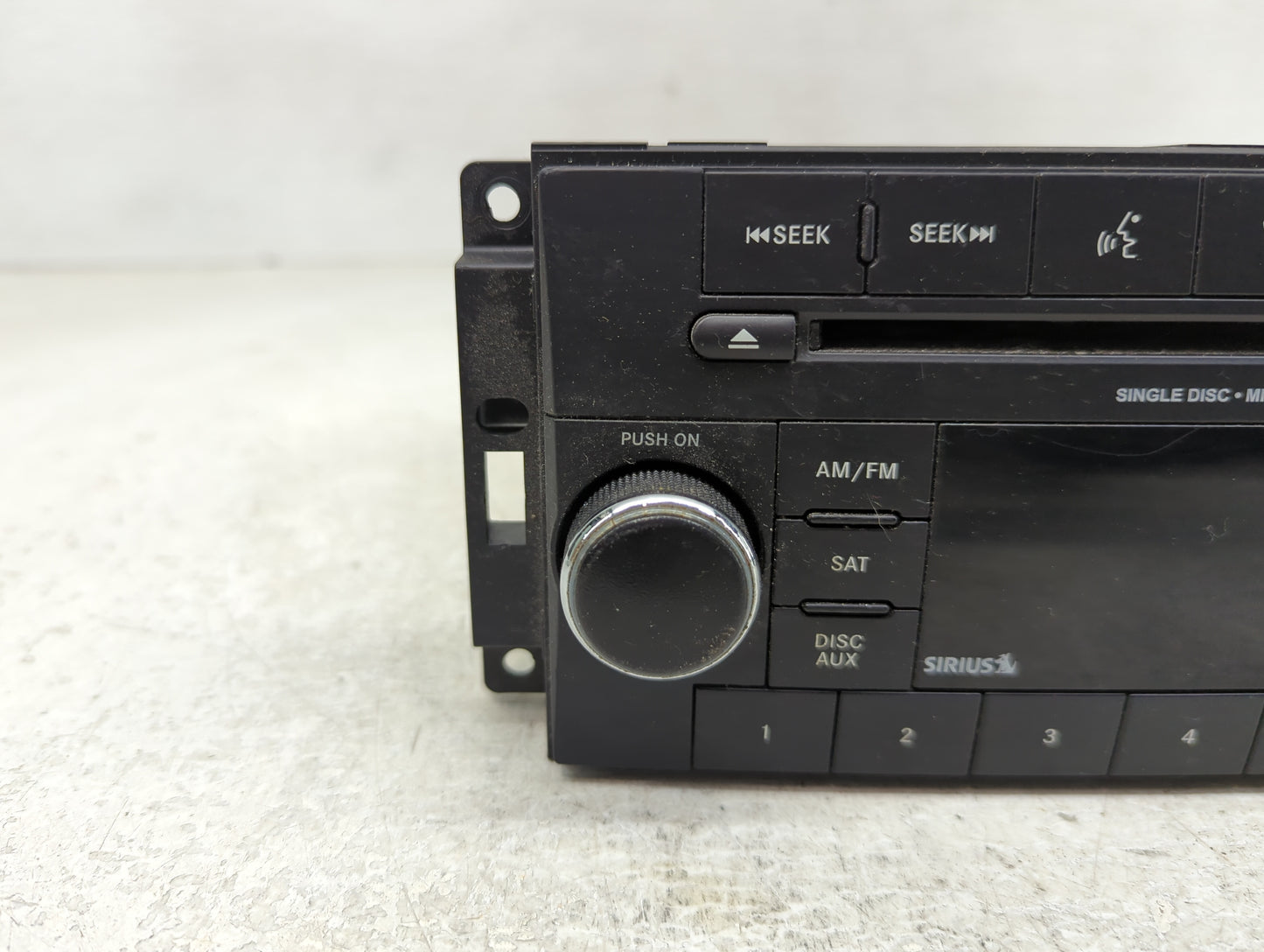 2014 Jeep Compass Radio AM FM Cd Player Receiver Replacement P/N:P05091197AC Fits Fits 2013 2015 2016 2017 OEM Used Auto Par