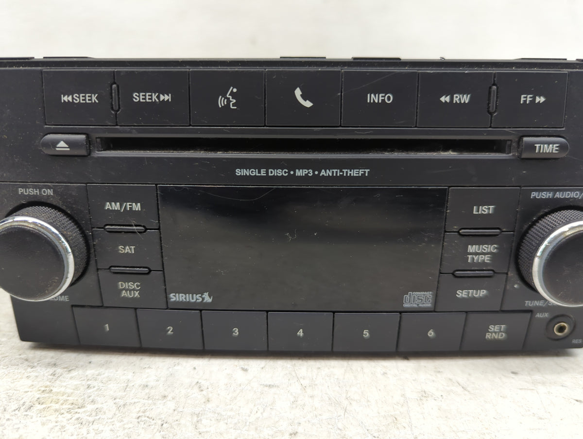 2014 Jeep Compass Radio AM FM Cd Player Receiver Replacement P/N:P05091197AC Fits Fits 2013 2015 2016 2017 OEM Used Auto Par