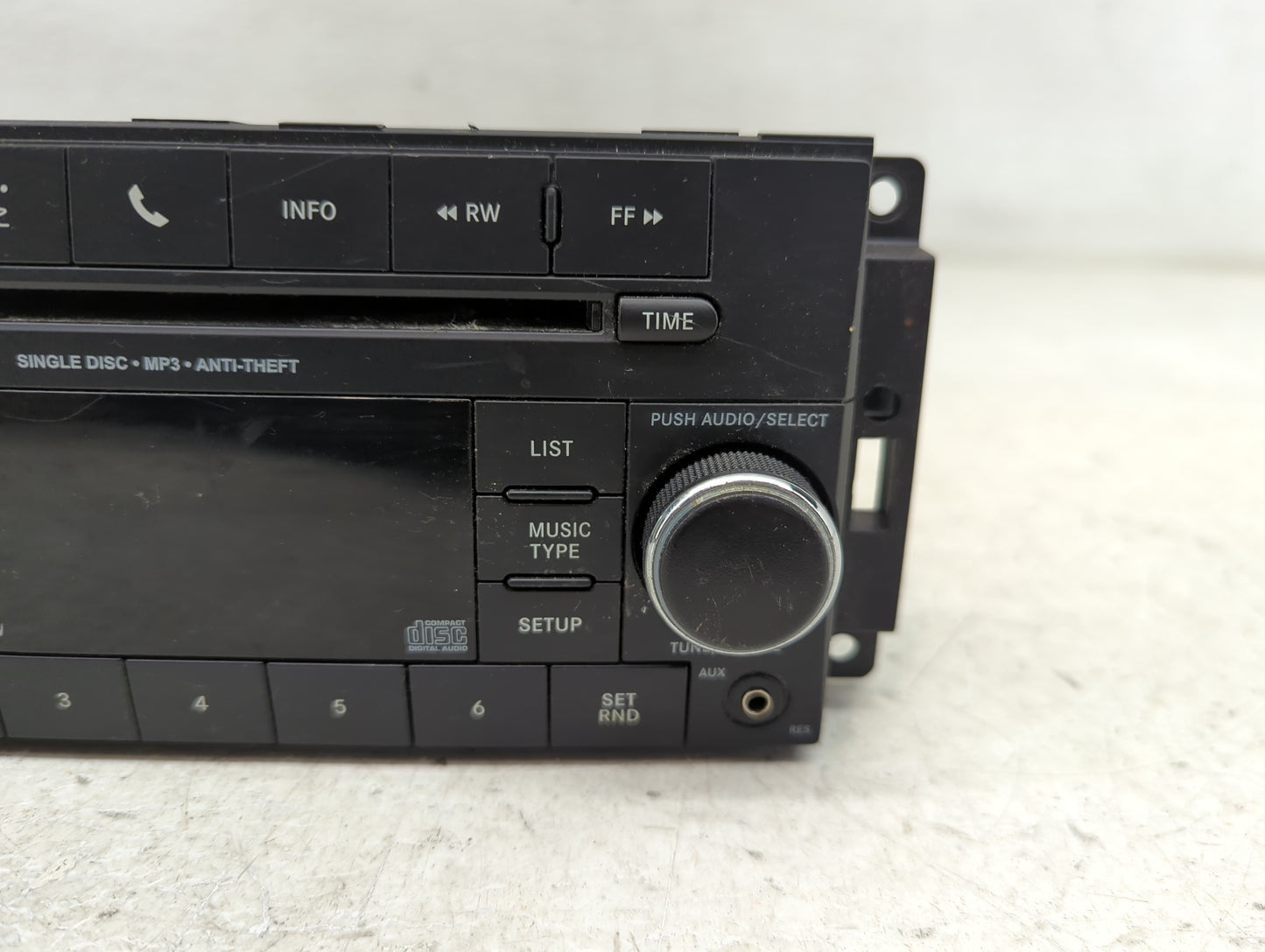 2014 Jeep Compass Radio AM FM Cd Player Receiver Replacement P/N:P05091197AC Fits Fits 2013 2015 2016 2017 OEM Used Auto Par