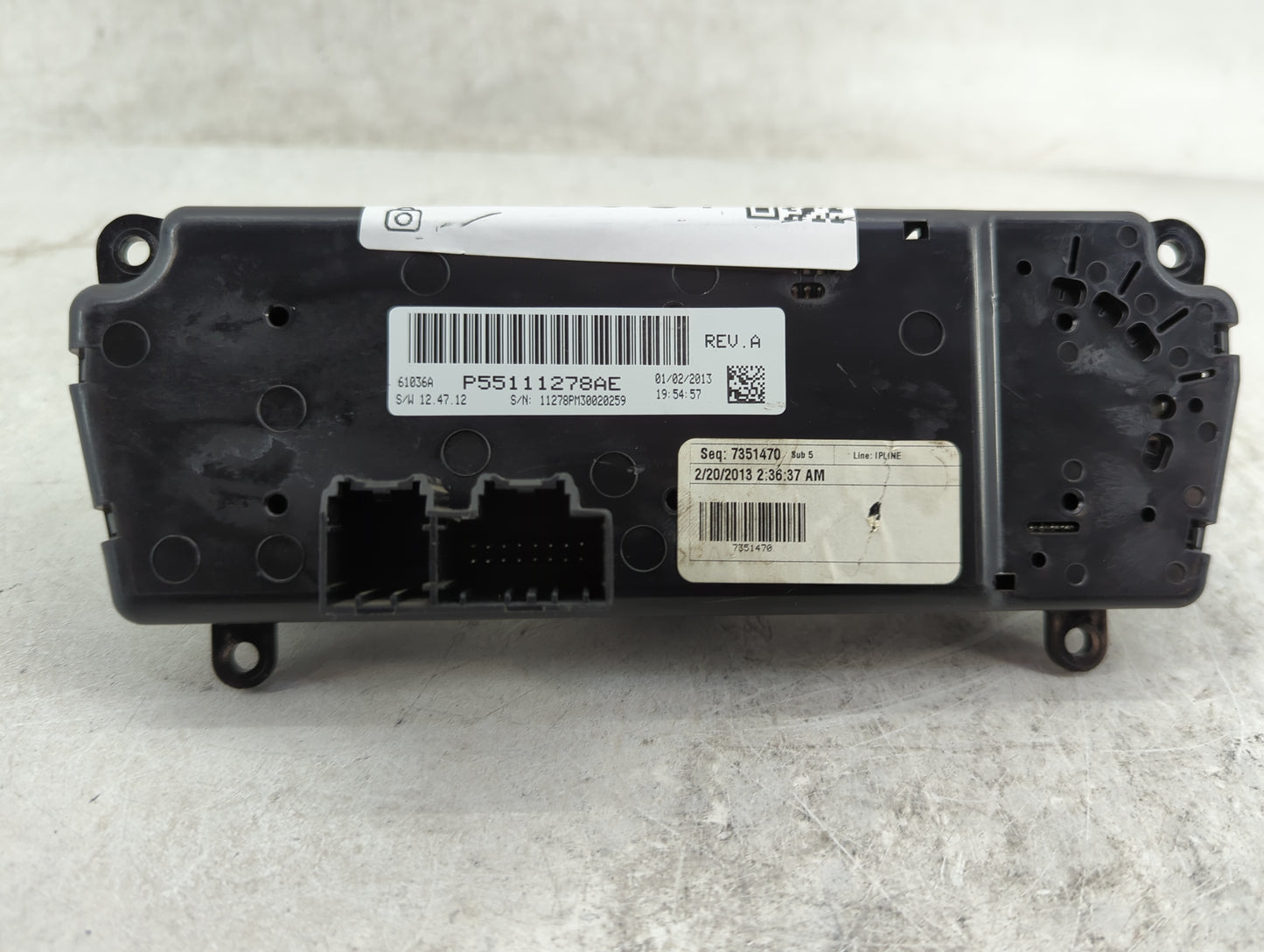 2014 Jeep Compass Climate Control Module Temperature AC/Heater Replacement P/N:P55111278AE Fits Fits 2011 2012 2013 2015 201