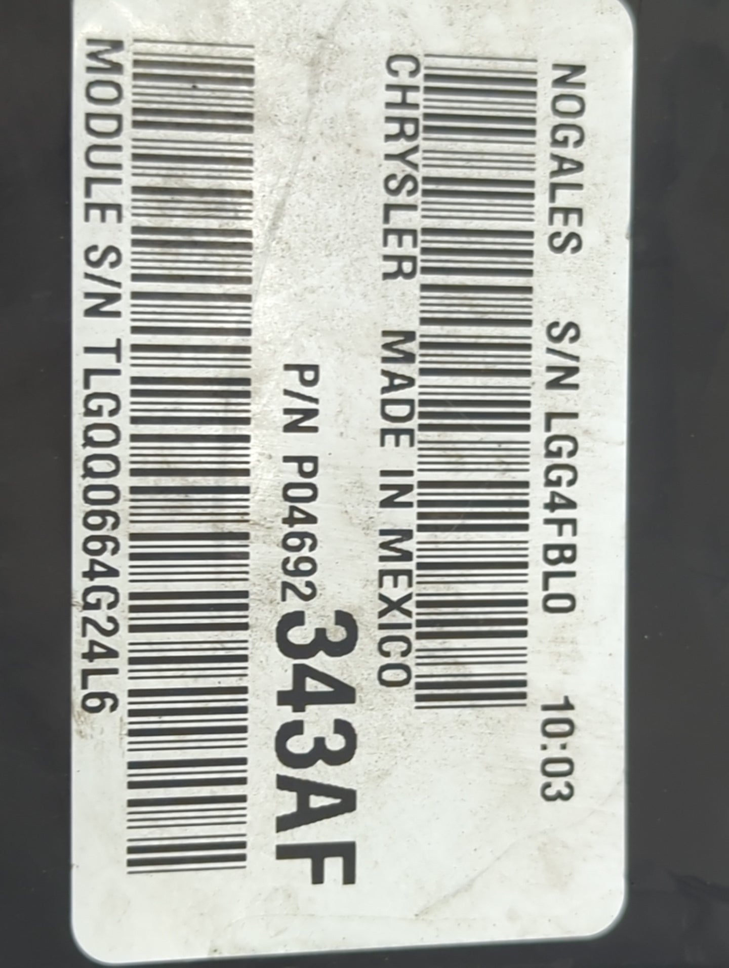 2011-2014 Jeep Compass Fusebox Fuse Box Relay Module Tipm P04692343af - Oemusedautoparts1.com