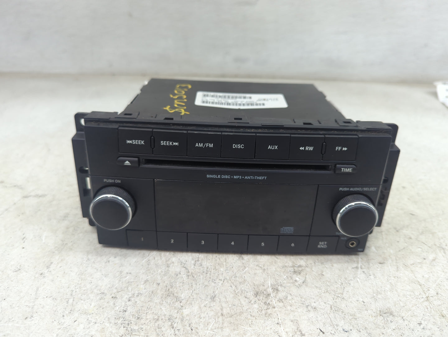 2012-2017 Jeep Compass Radio AM FM Cd Player Receiver Replacement P/N:P05091195AC Fits Fits 2012 2013 2014 2015 2016 2017 OE