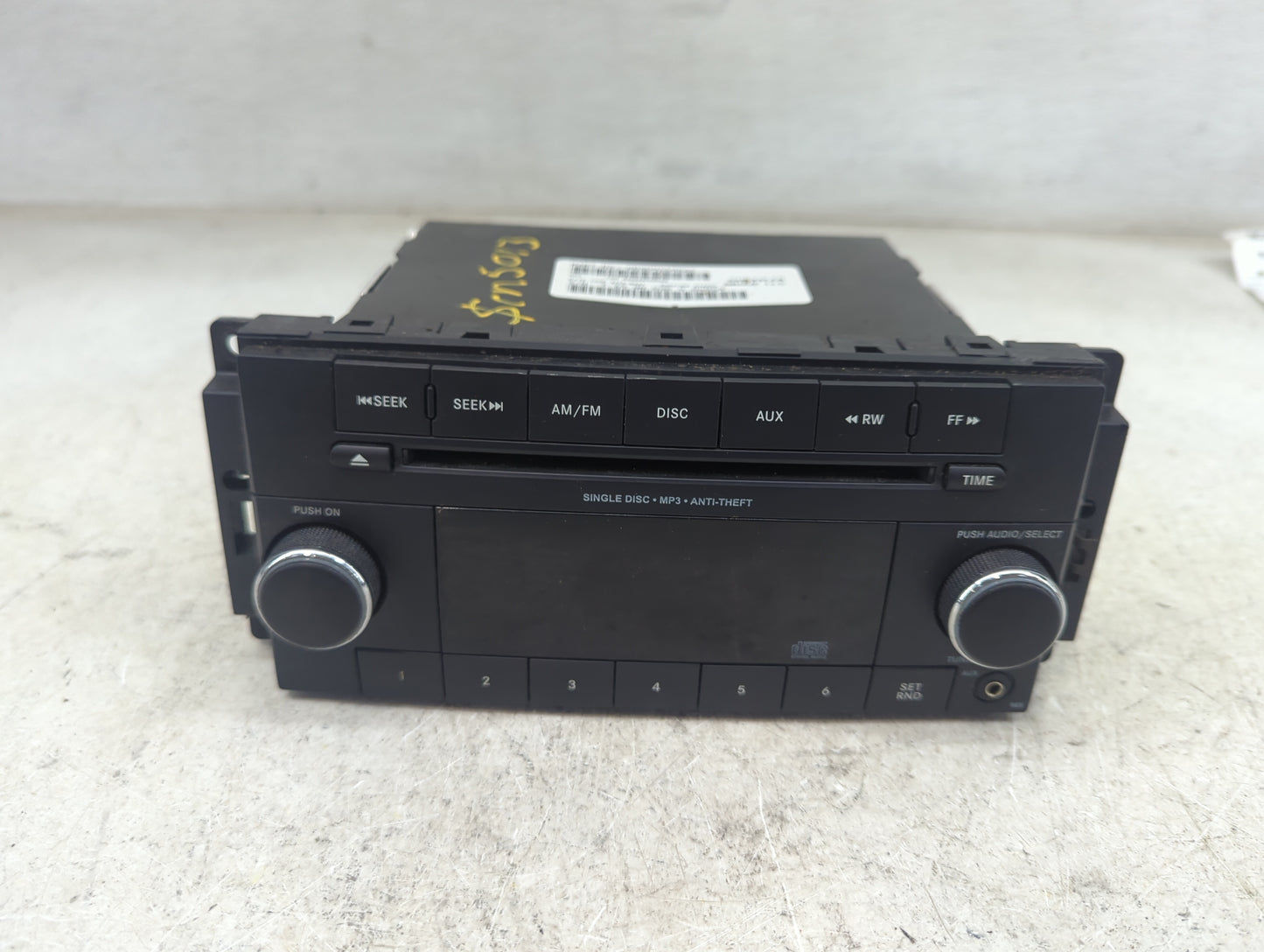 2012-2017 Jeep Compass Radio AM FM Cd Player Receiver Replacement P/N:P05091195AC Fits Fits 2012 2013 2014 2015 2016 2017 OE