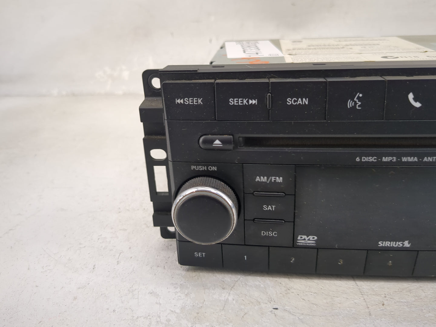 2014 Jeep Compass Radio AM FM Cd Player Receiver Replacement P/N:05064949AH Fits Fits 2013 2015 2016 2017 OEM Used Auto Part