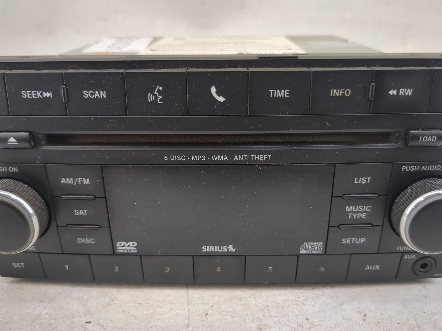 2014 Jeep Compass Radio AM FM Cd Player Receiver Replacement P/N:05064949AH Fits Fits 2013 2015 2016 2017 OEM Used Auto Part
