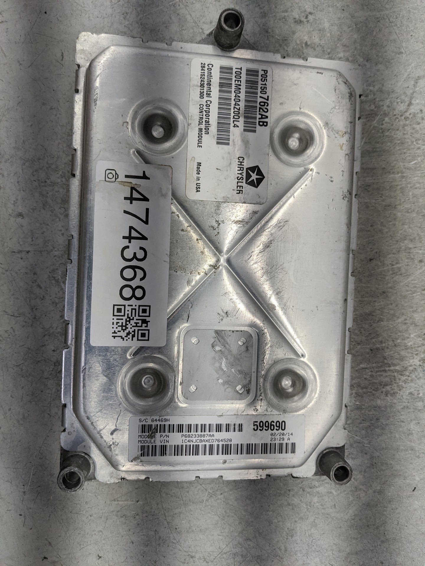 2013-2017 Jeep Compass PCM Engine Control Computer ECU ECM PCU OEM P/N:P05150762AB P68233887AA Fits Fits 2013 2014 2015 2016