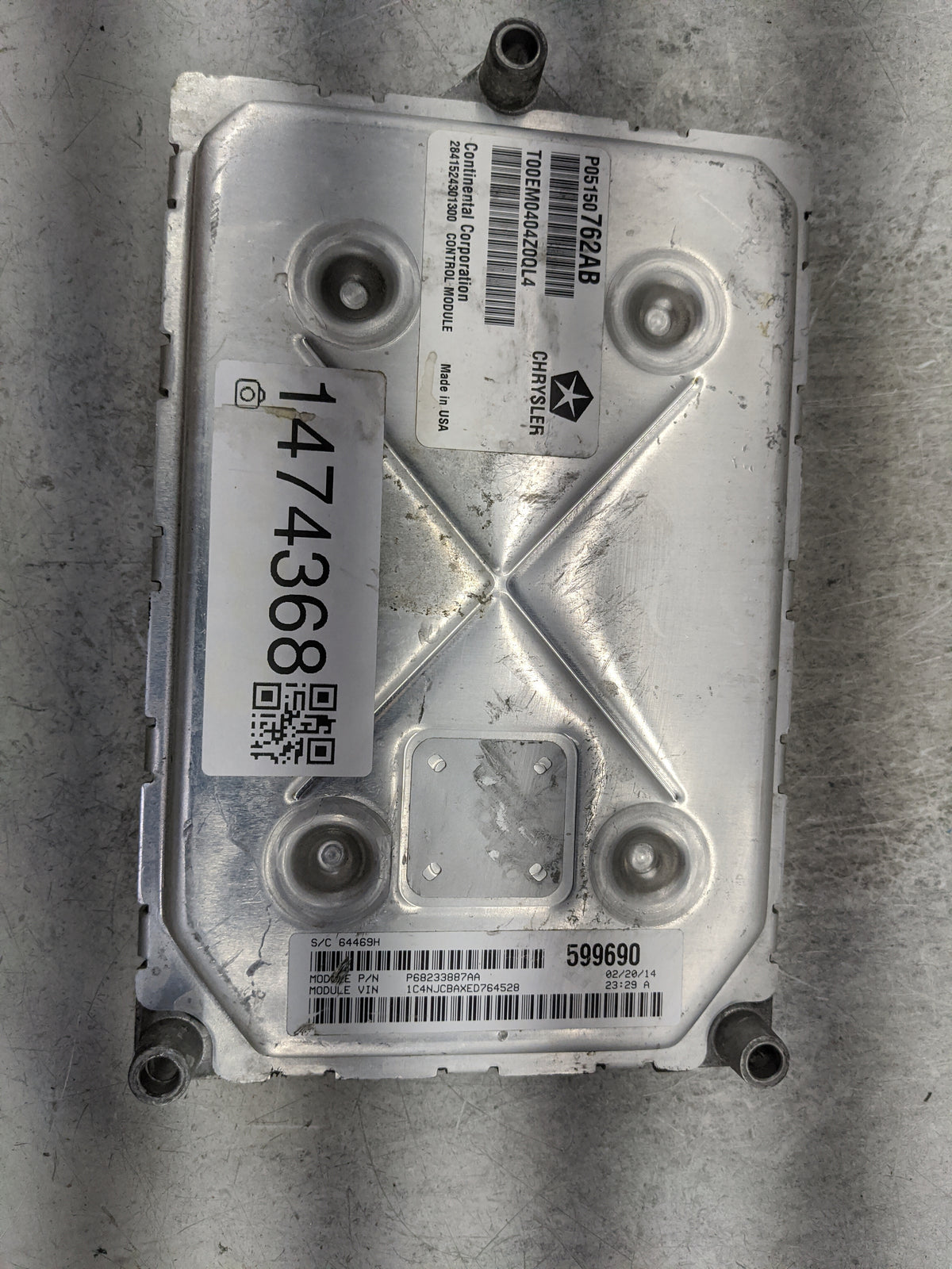 2013-2017 Jeep Compass PCM Engine Control Computer ECU ECM PCU OEM P/N:P05150762AB P68233887AA Fits 2013 2014 2015 2016 2017