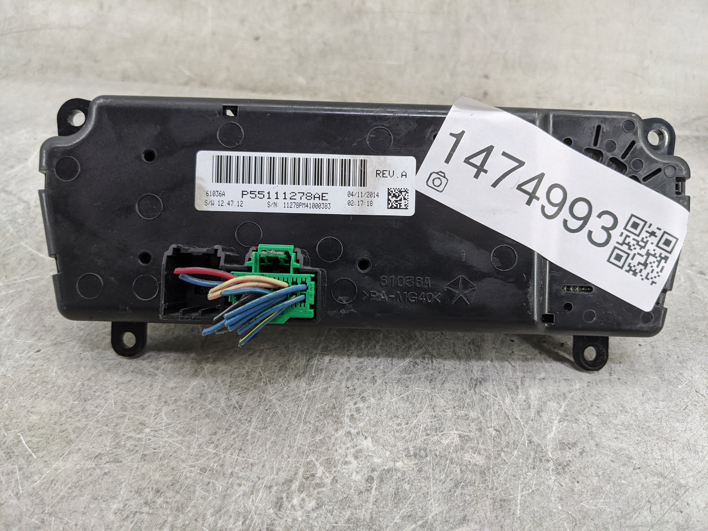 2014 Jeep Compass Climate Control Module Temperature AC/Heater Replacement P/N:P55111278AE Fits Fits 2011 2012 2013 2015 201