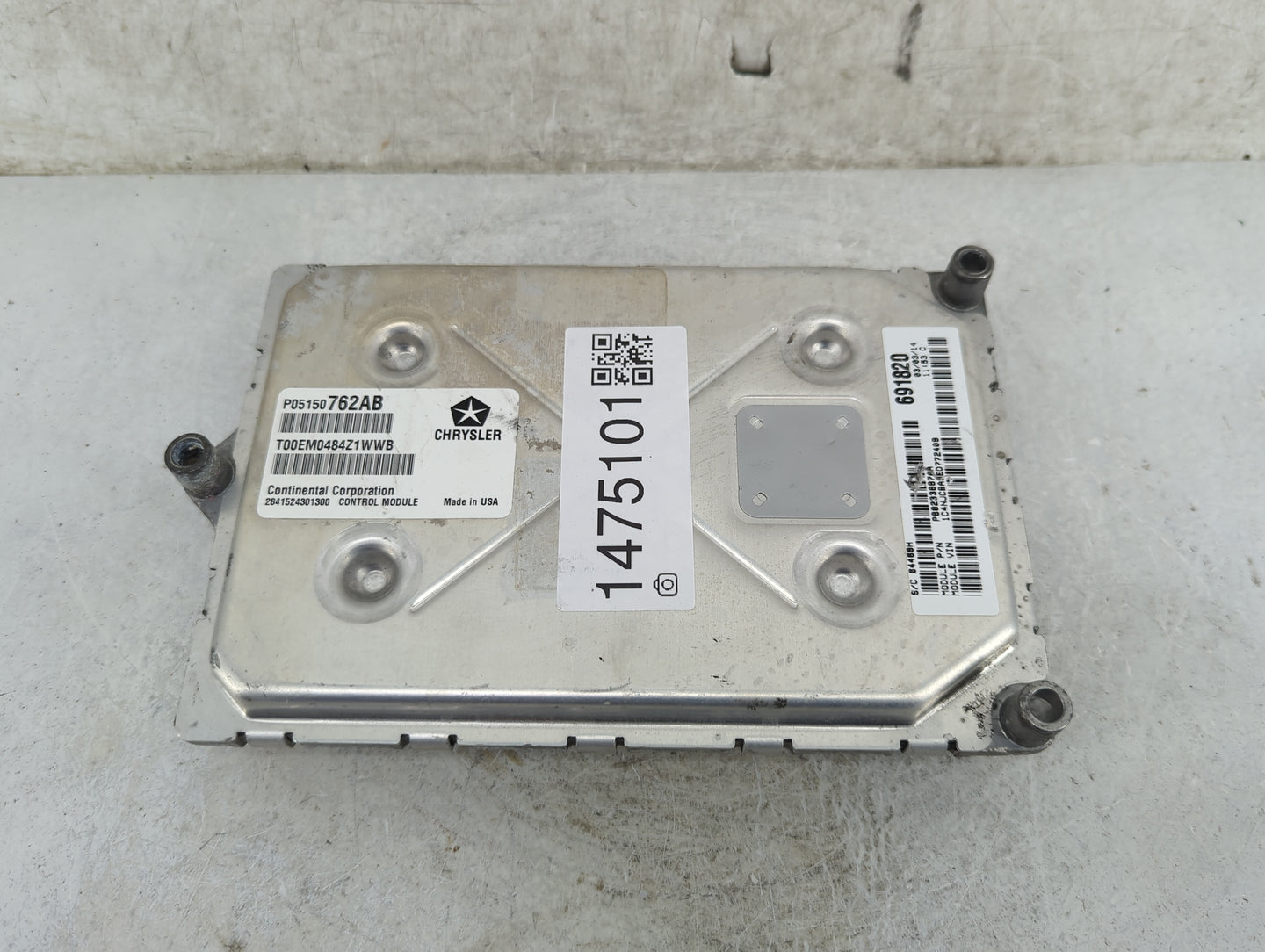 2013-2017 Jeep Compass PCM Engine Control Computer ECU ECM PCU OEM P/N:P05150762AB T00EM0484Z1WWB Fits OEM Used Auto Parts -