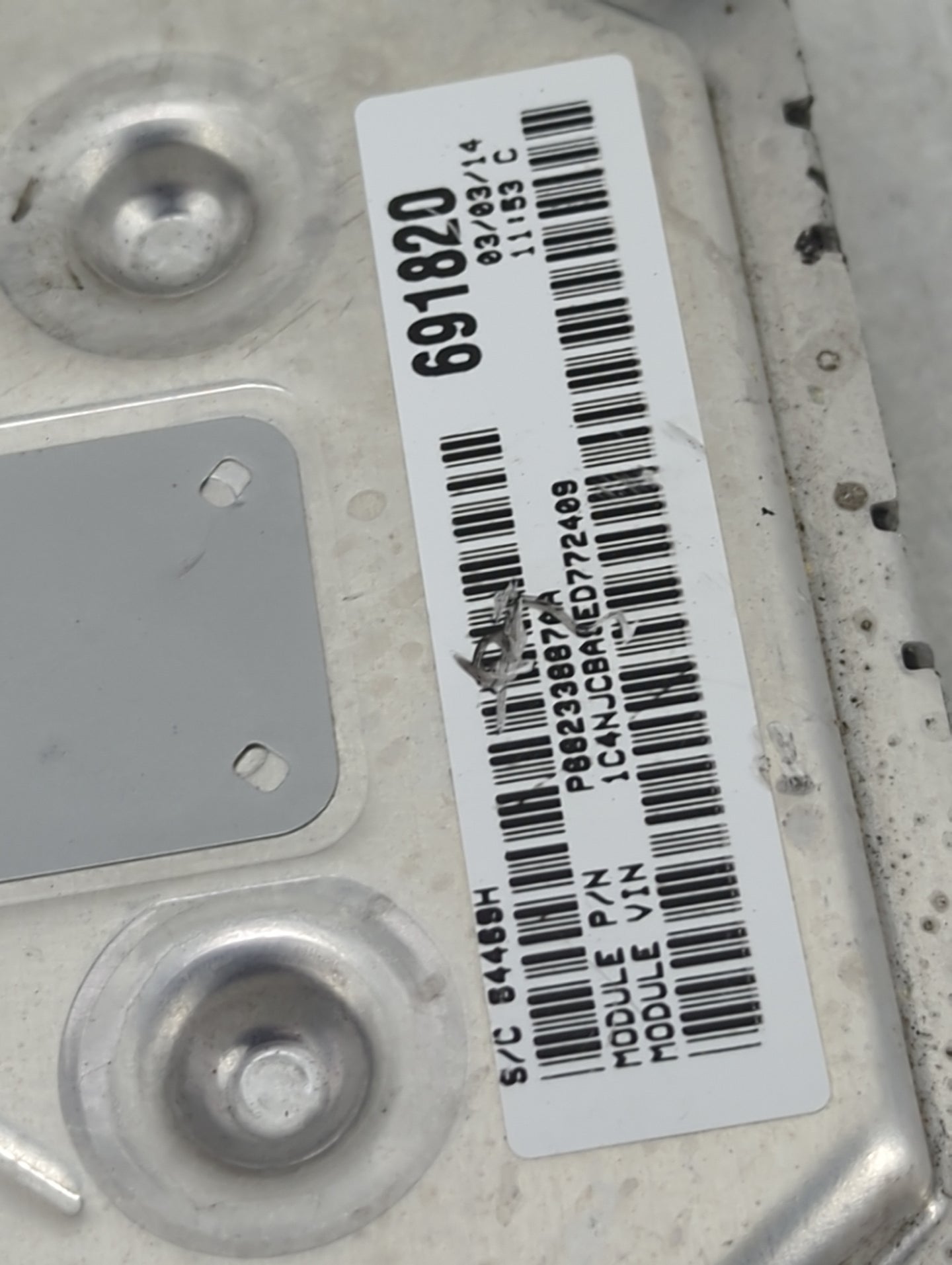 2013-2017 Jeep Compass PCM Engine Control Computer ECU ECM PCU OEM P/N:P05150762AB T00EM0484Z1WWB Fits OEM Used Auto Parts -