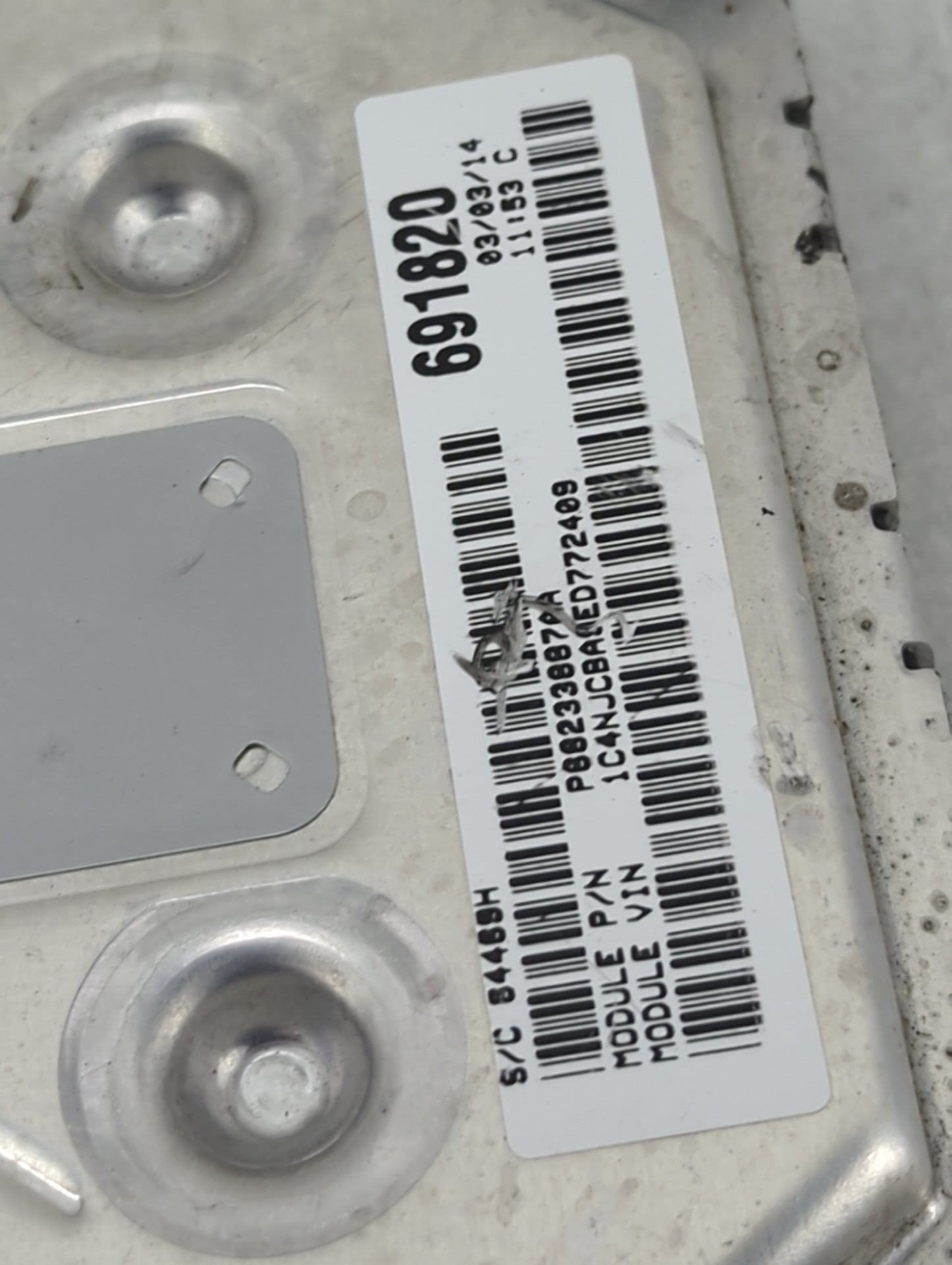 2013-2017 Jeep Compass PCM Engine Control Computer ECU ECM PCU OEM P/N:P05150762AB T00EM0484Z1WWB Fits OEM Used Auto Parts -