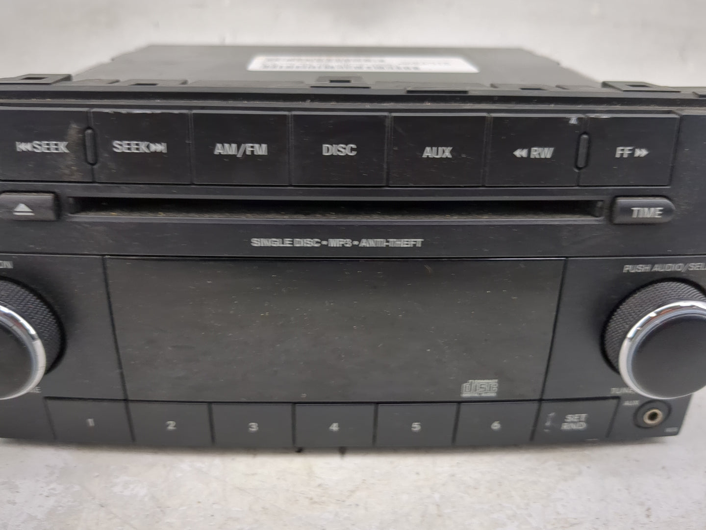 2012-2017 Jeep Compass Radio AM FM Cd Player Receiver Replacement P/N:P05091195AC 05091195AC Fits OEM Used Auto Parts - Oemu