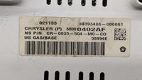 2013 Jeep Compass Instrument Cluster Speedometer Gauges P/N:P68080402AF 56054258AD Fits OEM Used Auto Parts - Oemusedautopar