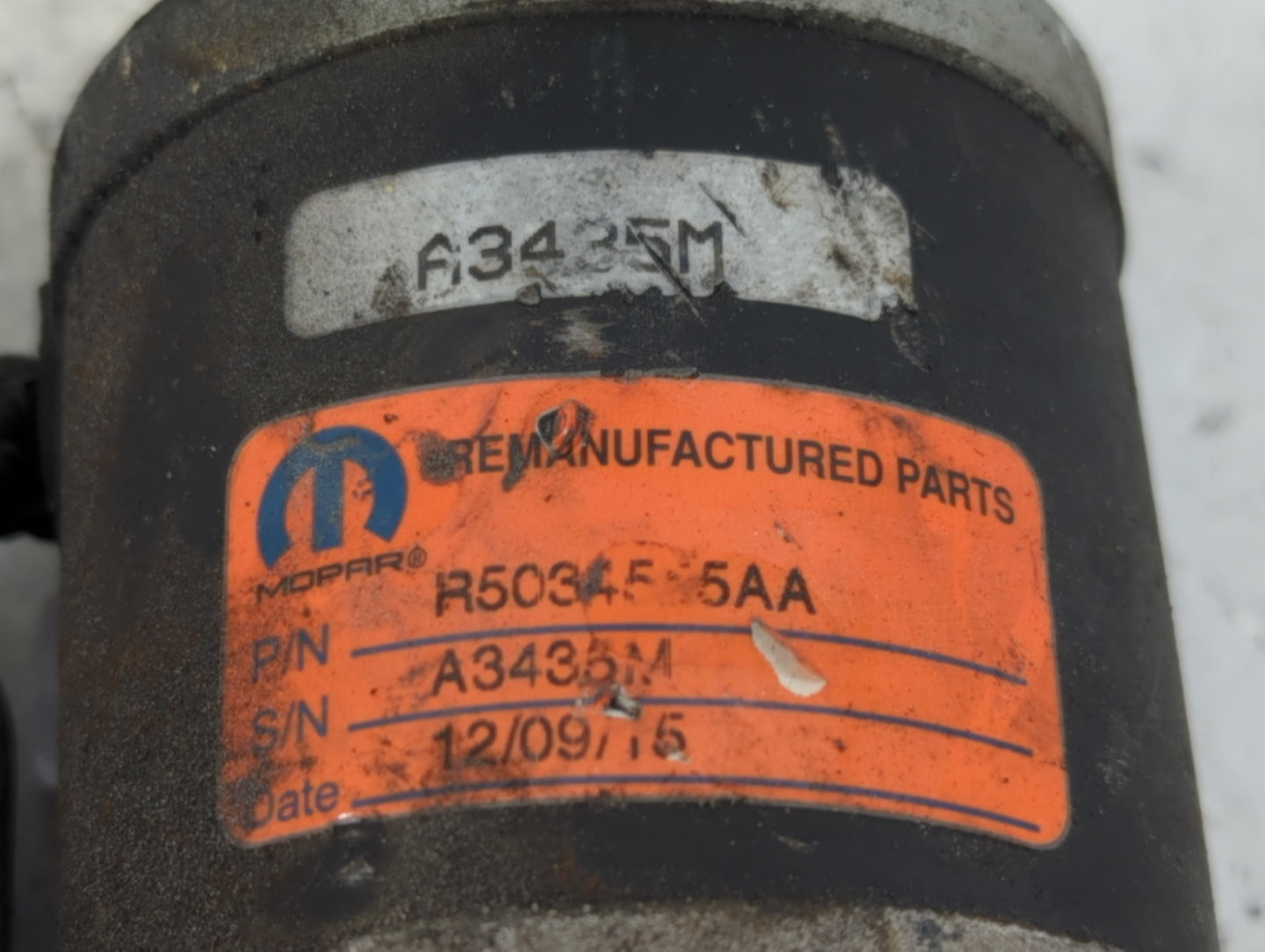 2014 Jeep Compass Car Starter Motor Solenoid OEM P/N:R5034515AA Fits OEM Used Auto Parts - Oemusedautoparts1.com