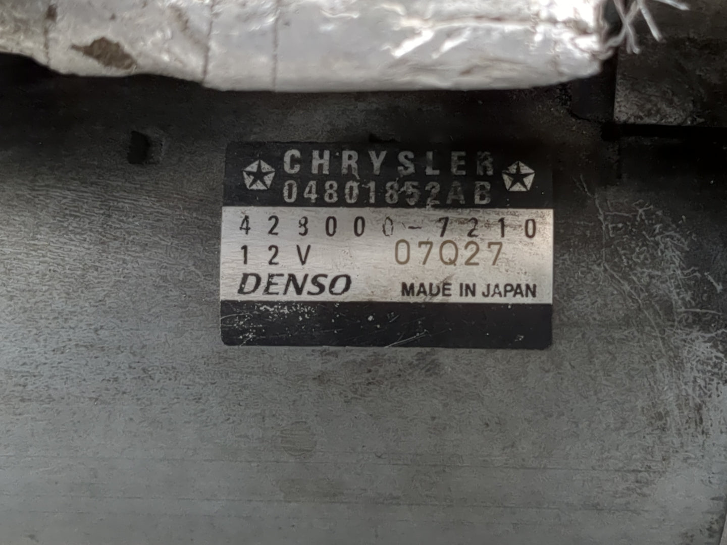 2013-2015 Jeep Grand Cherokee Car Starter Motor Solenoid OEM P/N:428000-7210 04801852AC Fits Fits 2011 2012 2013 2014 2015 2