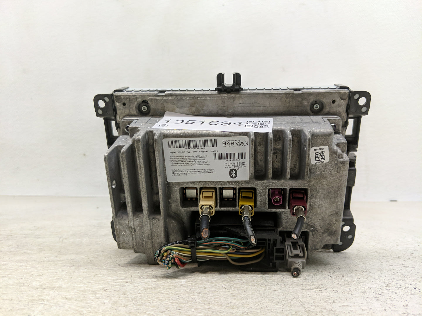 2014 Jeep Grand Cherokee Radio AM FM Cd Player Receiver Replacement P/N:68232028AA Fits OEM Used Auto Parts - Oemusedautopar