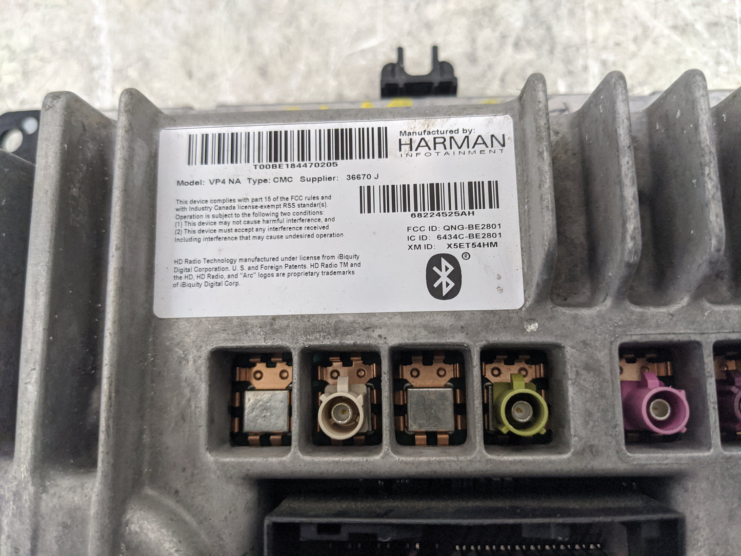 2014 Jeep Grand Cherokee Radio AM FM Cd Player Receiver Replacement P/N:68224559AE Fits OEM Used Auto Parts - Oemusedautopar