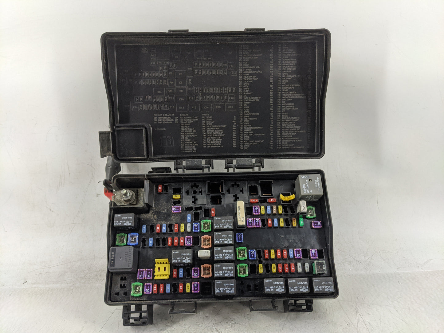 2014 Jeep Grand Cherokee Fusebox Fuse Box Panel Relay Module P/N:P68194607AD Fits OEM Used Auto Parts - Oemusedautoparts1.co