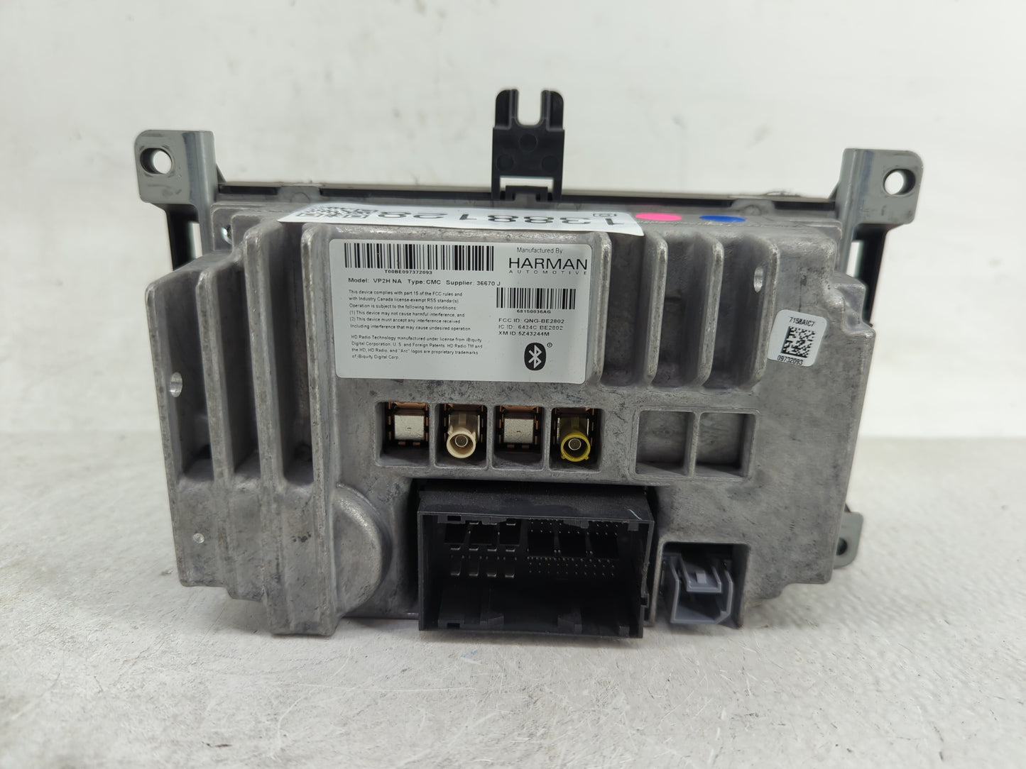 2014 Jeep Grand Cherokee Radio AM FM Cd Player Receiver Replacement P/N:68150036AG Fits OEM Used Auto Parts - Oemusedautopar