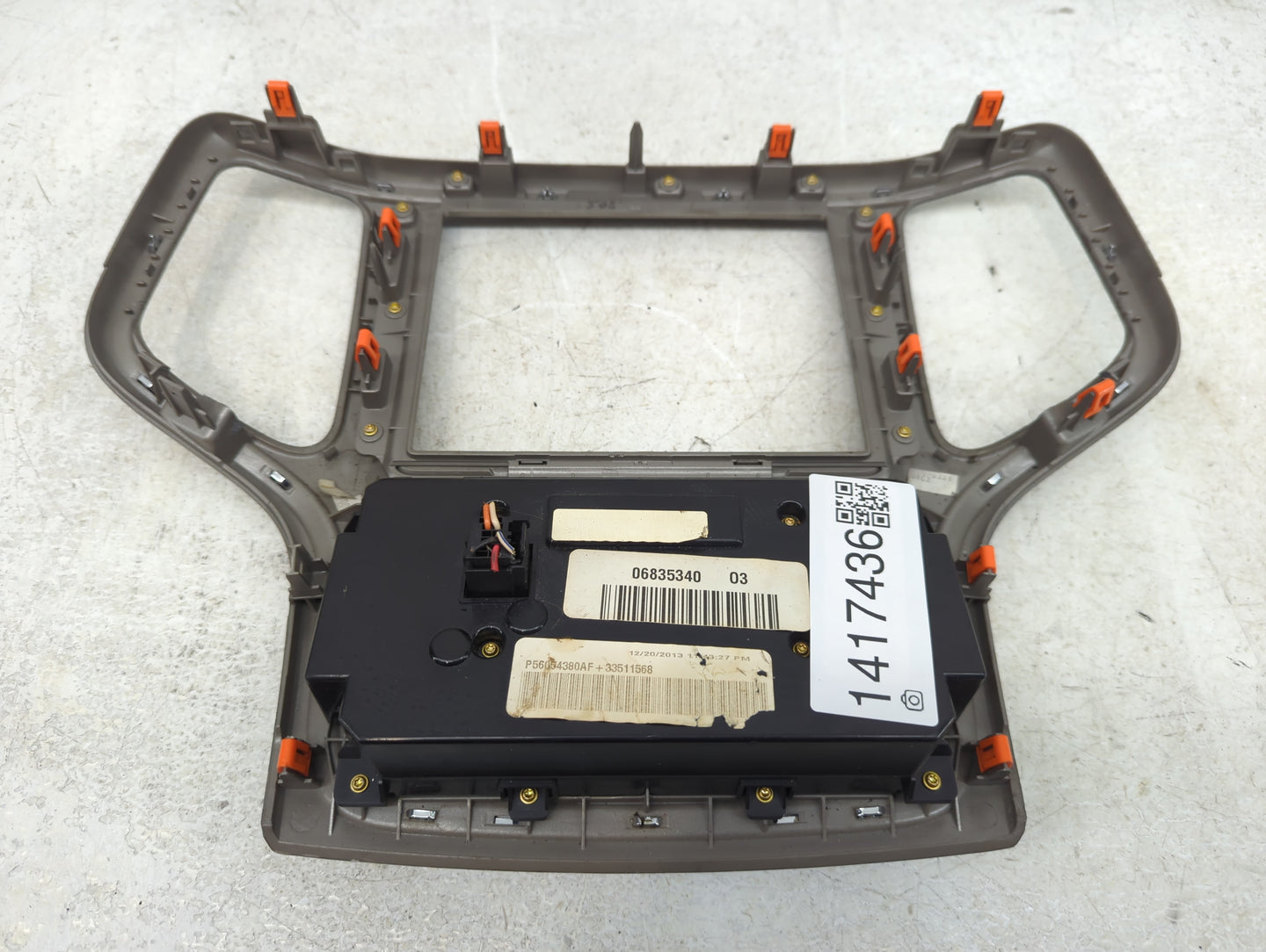 2014-2015 Jeep Grand Cherokee Climate Control Module Temperature AC/Heater Replacement P/N:P56054380AF Fits Fits 2014 2015 O