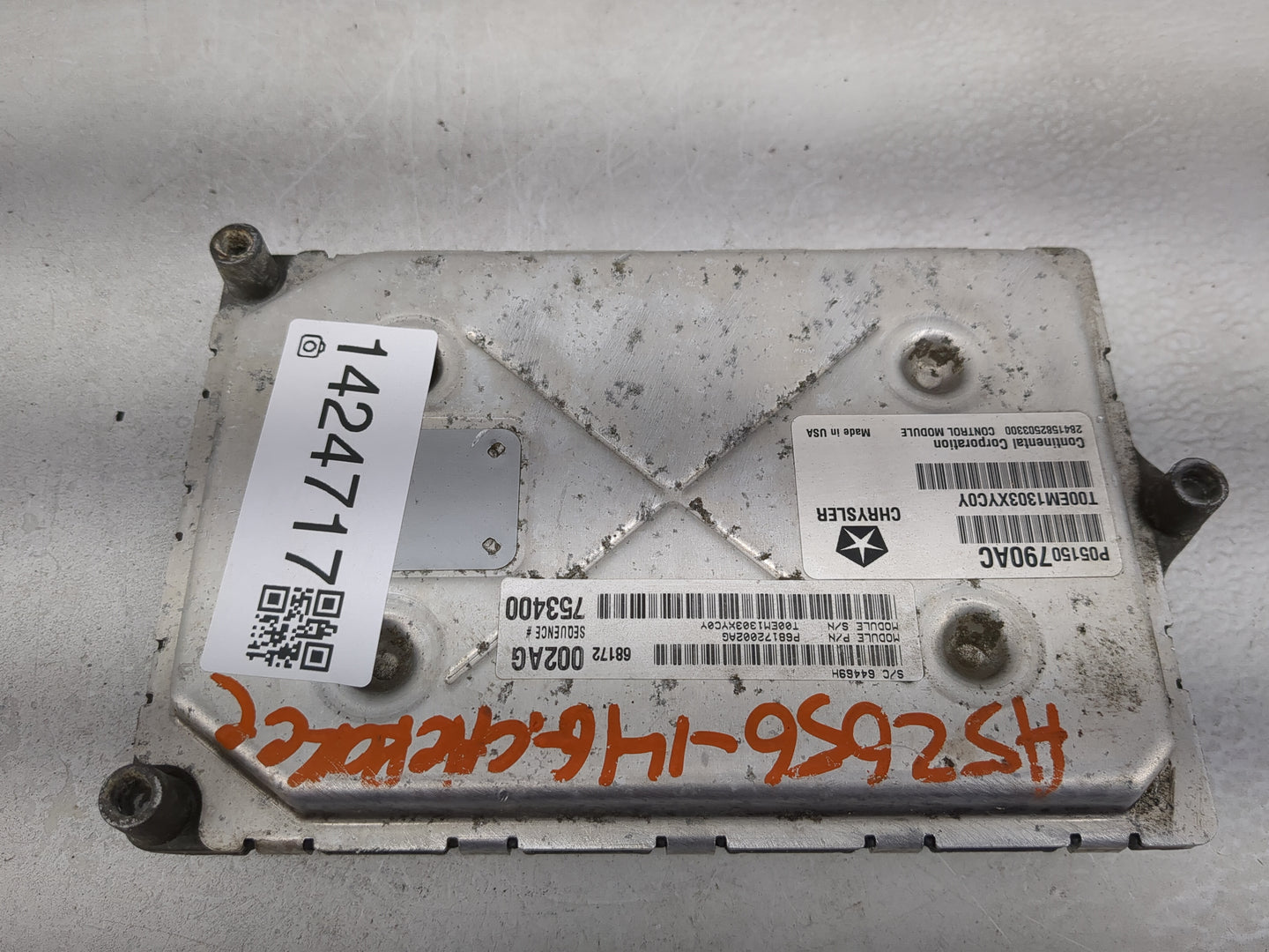 2014 Jeep Grand Cherokee PCM Engine Control Computer ECU ECM PCU OEM P/N:05150790AC Fits OEM Used Auto Parts - Oemusedautopa