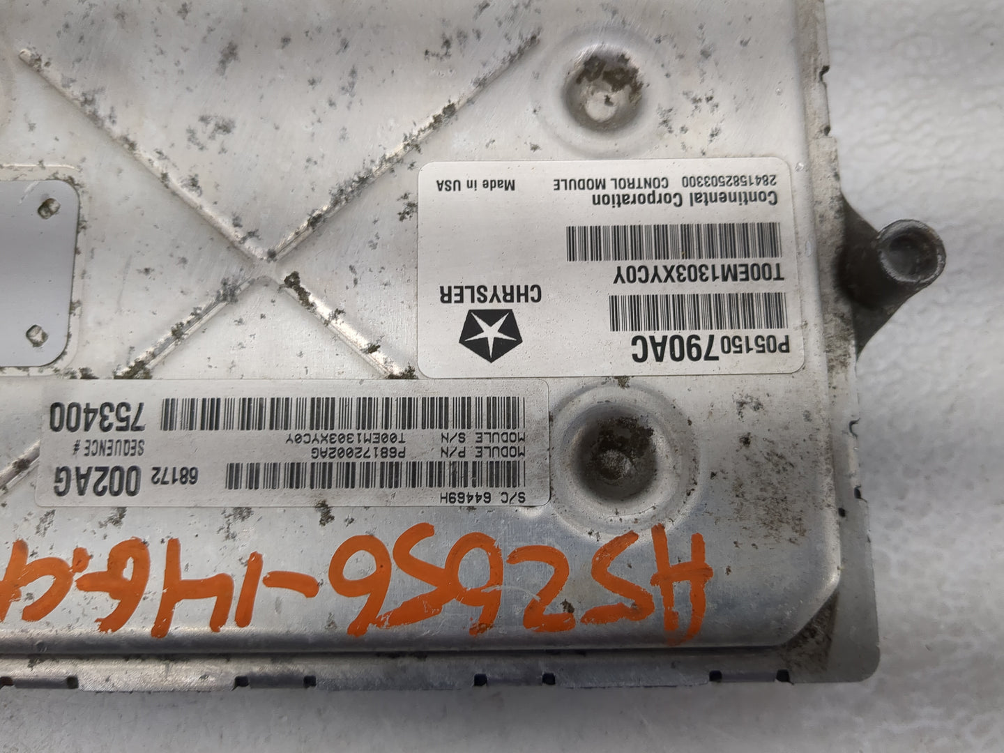 2014 Jeep Grand Cherokee PCM Engine Control Computer ECU ECM PCU OEM P/N:05150790AC Fits OEM Used Auto Parts - Oemusedautopa