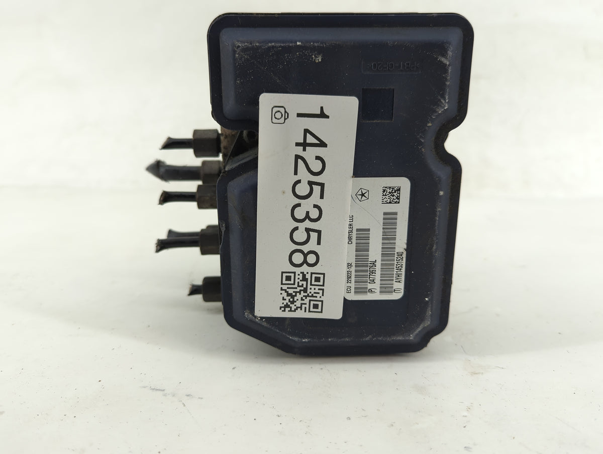 2013-2014 Jeep Grand Cherokee Anti-Lock Brake ABS Pump Module Actuator OEM P/N:04779976AL Fits Fits 2013 2014 OEM Used Auto 