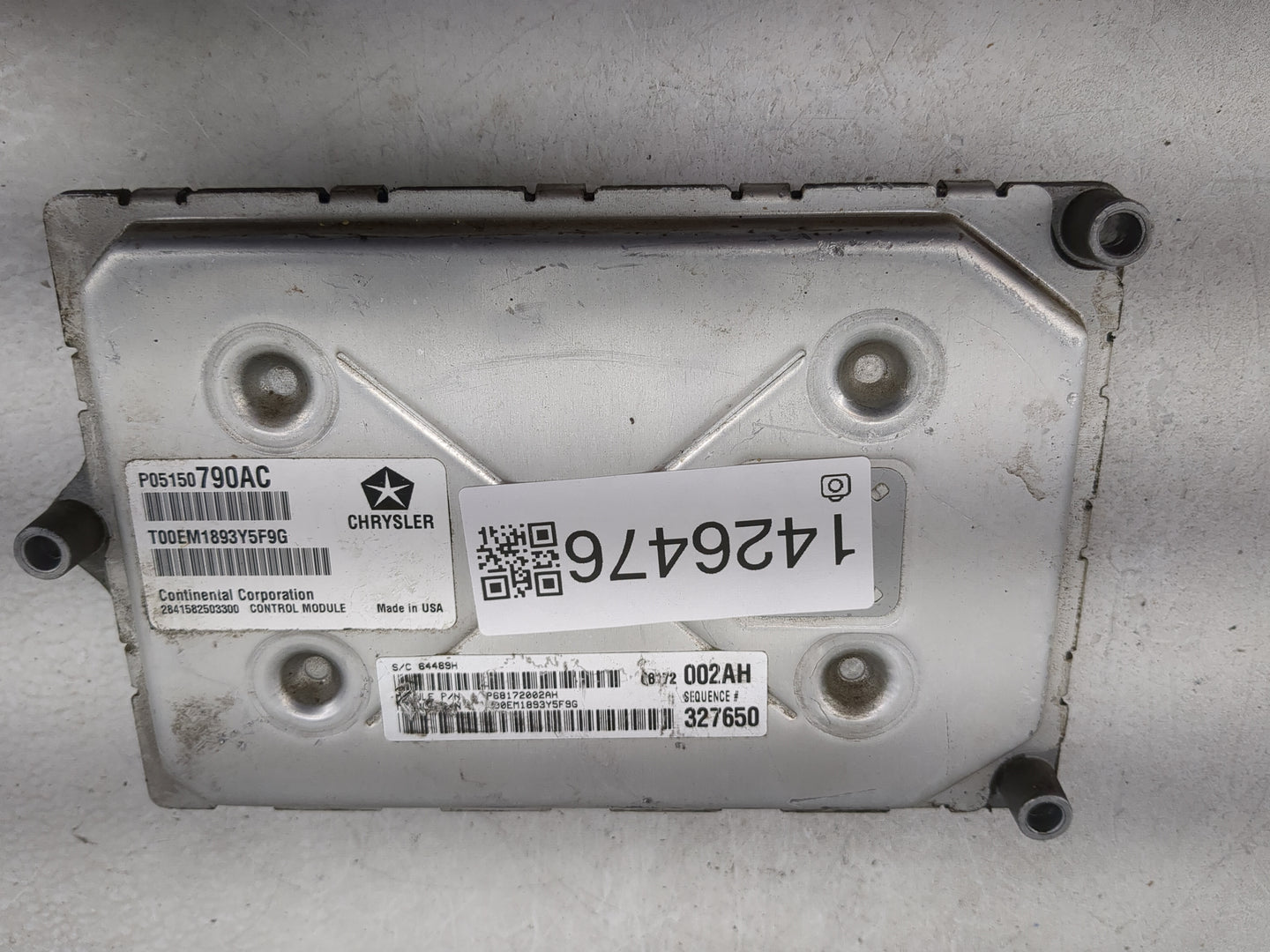 2014 Jeep Grand Cherokee PCM Engine Control Computer ECU ECM PCU OEM P/N:05150790AC Fits OEM Used Auto Parts - Oemusedautopa
