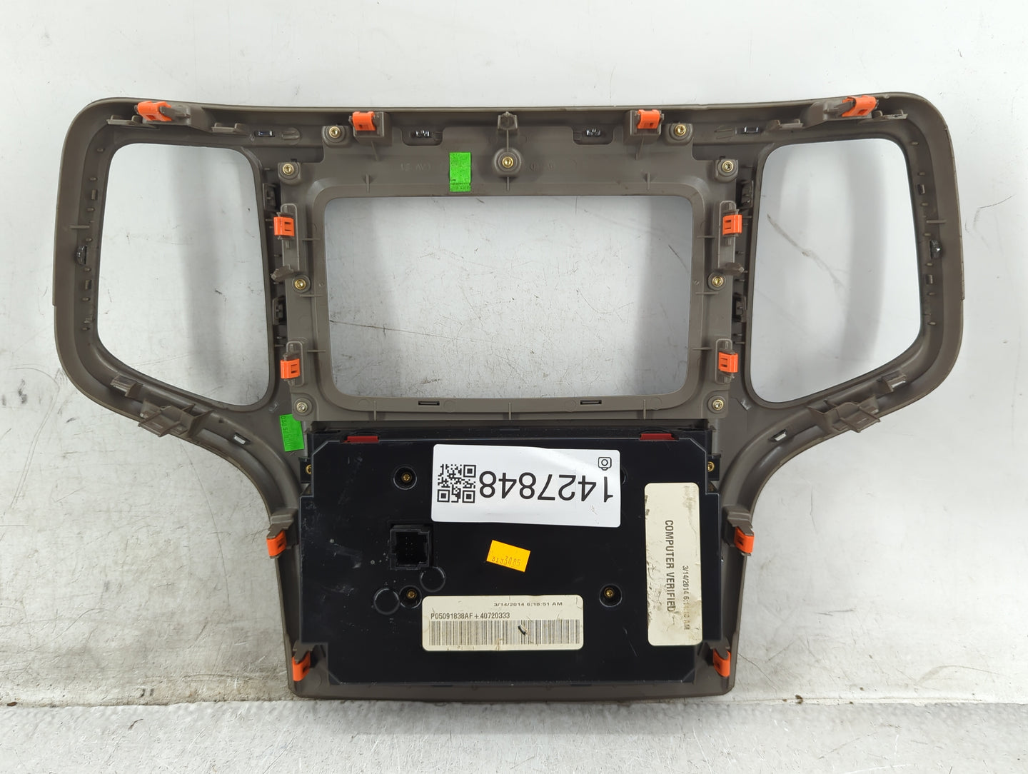 2014-2015 Jeep Grand Cherokee Climate Control Module Temperature AC/Heater Replacement P/N:P05091838AF Fits Fits 2014 2015 O